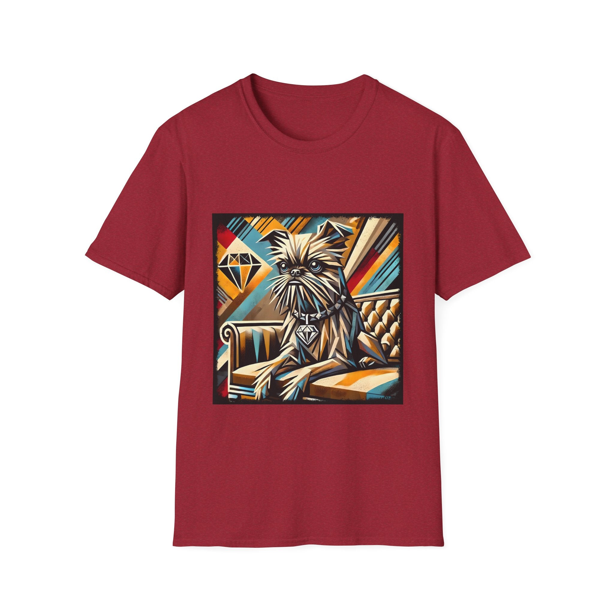 Brussels Griffon Vivid Geometric | Unisex Dog T-Shirt