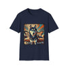 Siberian Husky Teal Classic | Unisex Dog T-Shirt