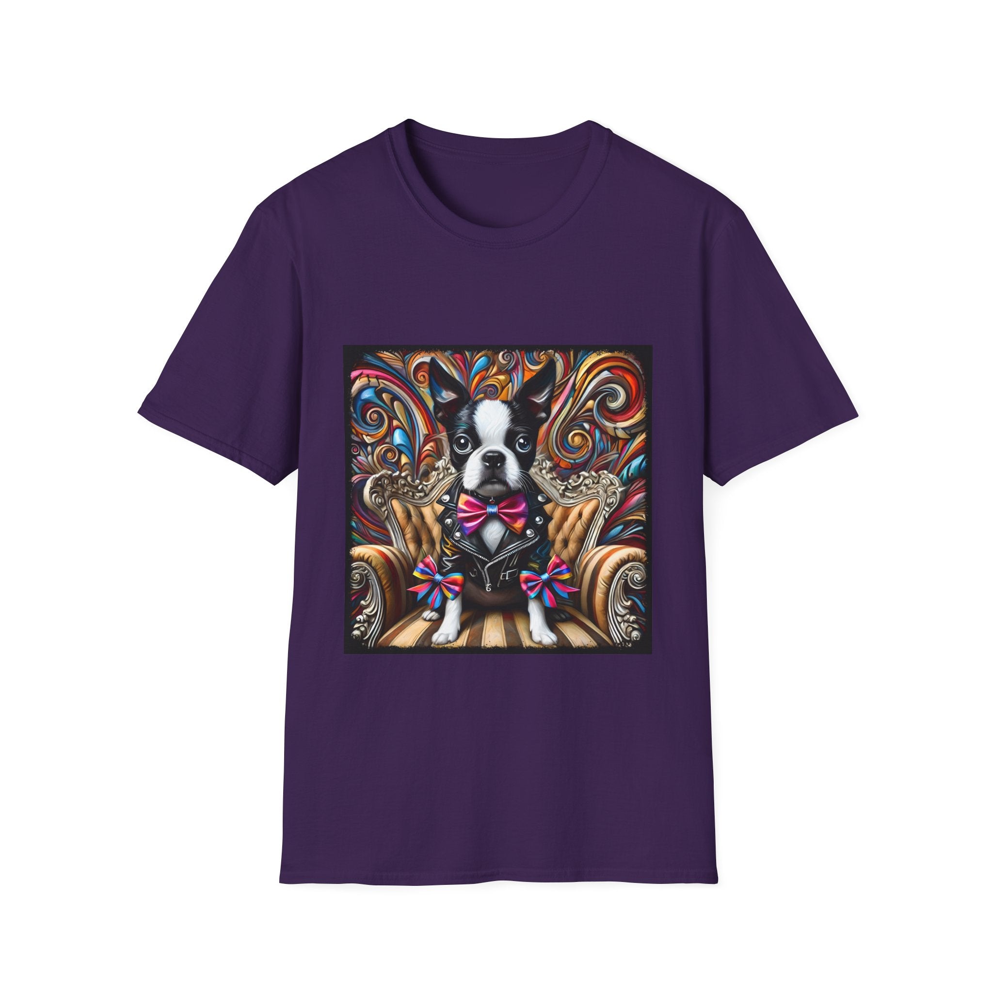 Boston Terrier Bold Rocker | Unisex Dog T-Shirt