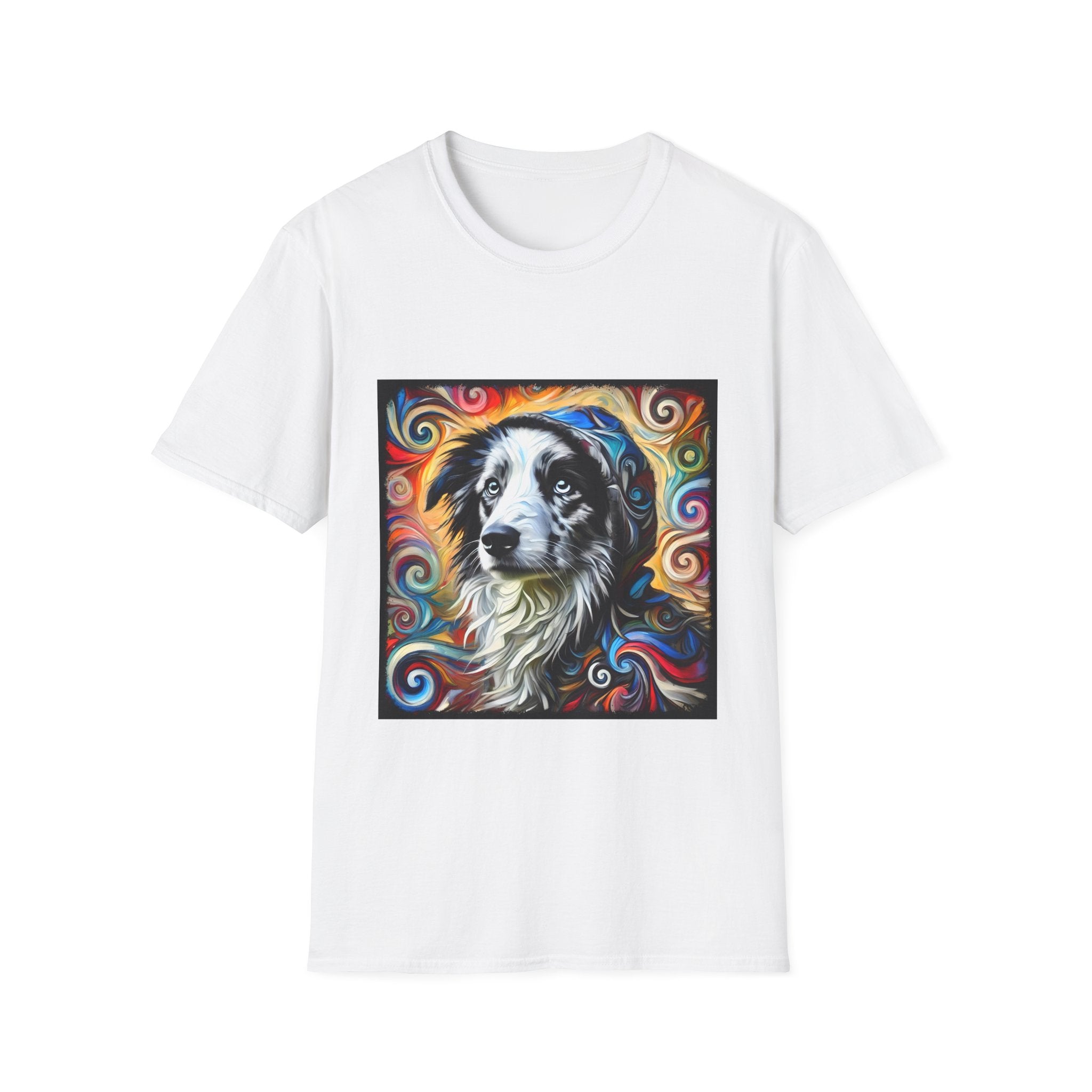 Border Collie Relaxed Swirl | Unisex Dog T-Shirt