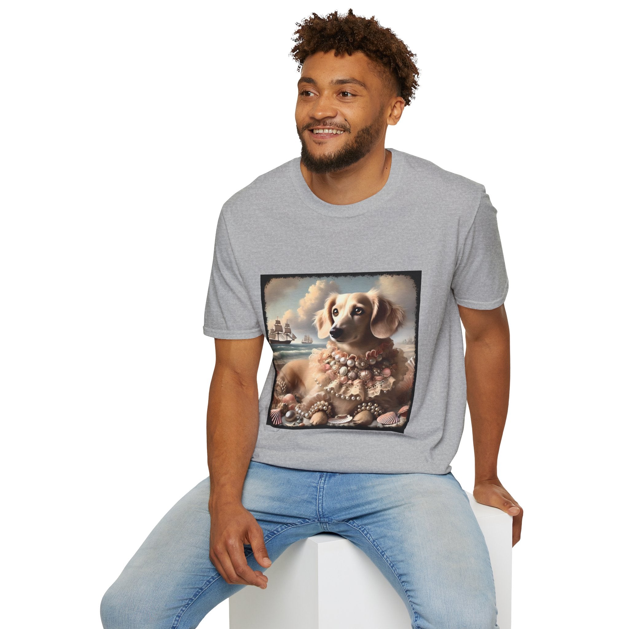 Dachshund Seashell Siren | Unisex Dog T-Shirt