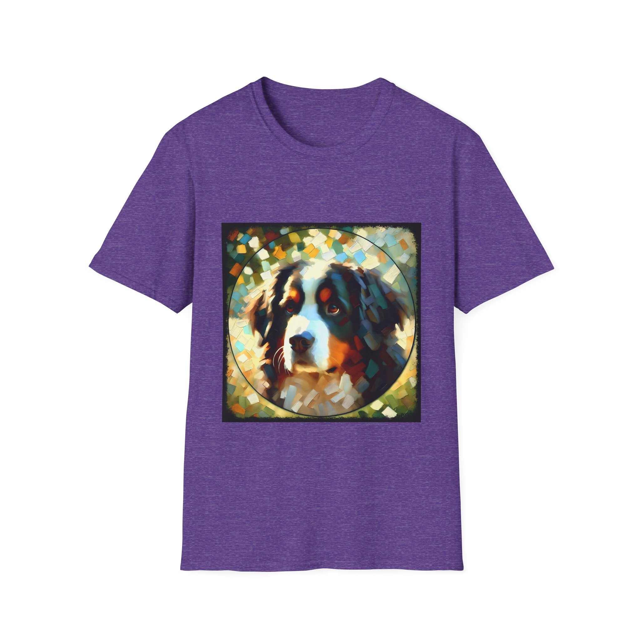 Bernese Mountain Dog Pixel Classic | Unisex Dog T-Shirt