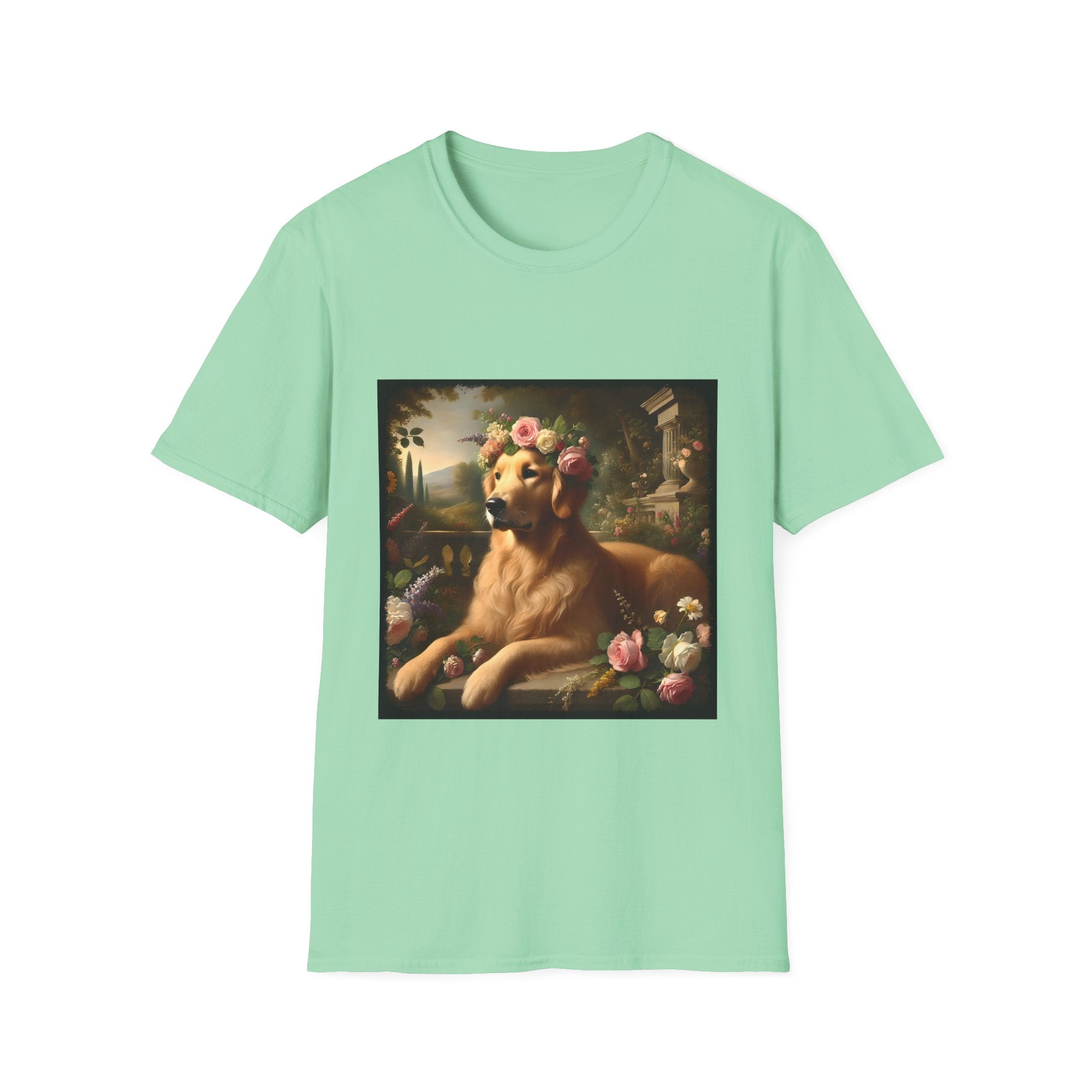 Golden Retriever Botanical Beauty | Unisex Dog T-Shirt
