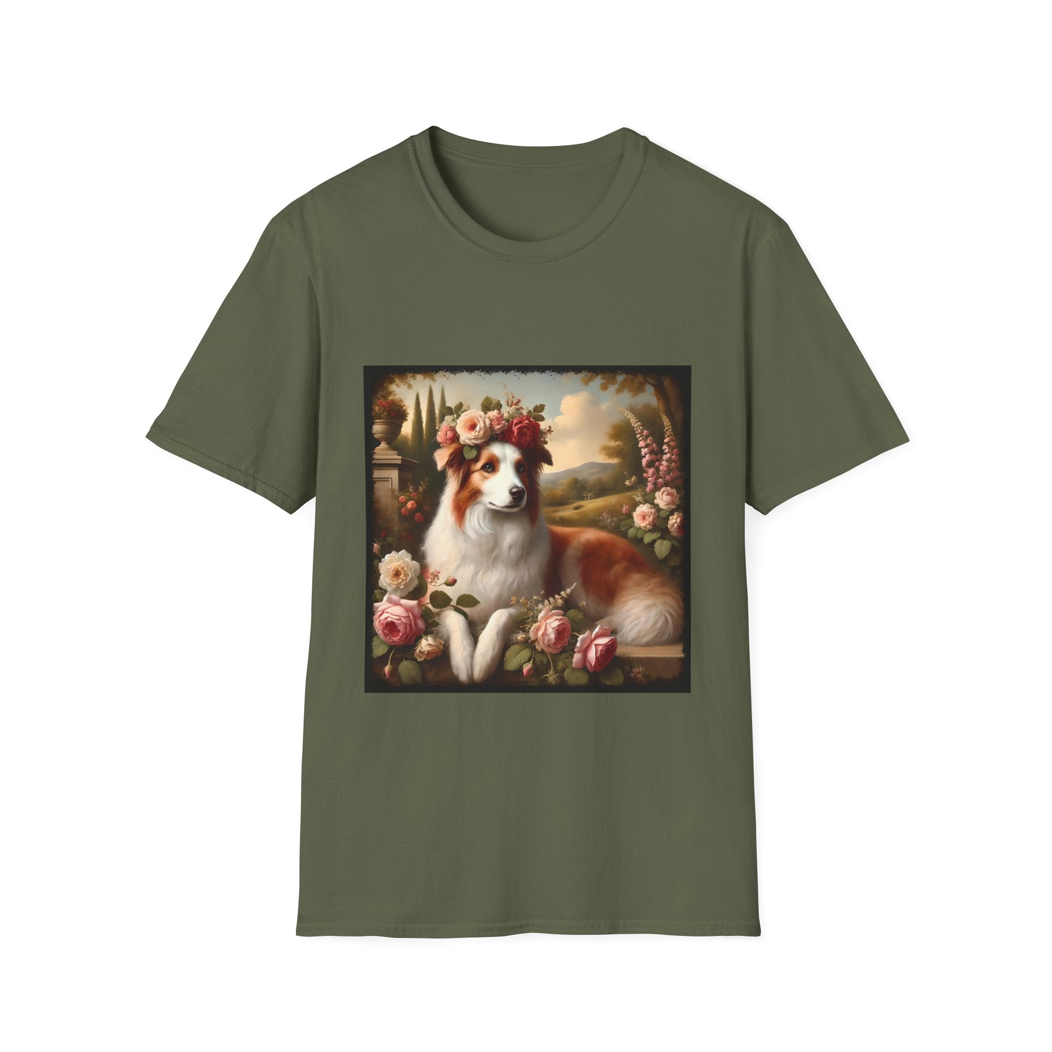 Border Collie Botanical Beauty | Unisex Dog T-Shirt