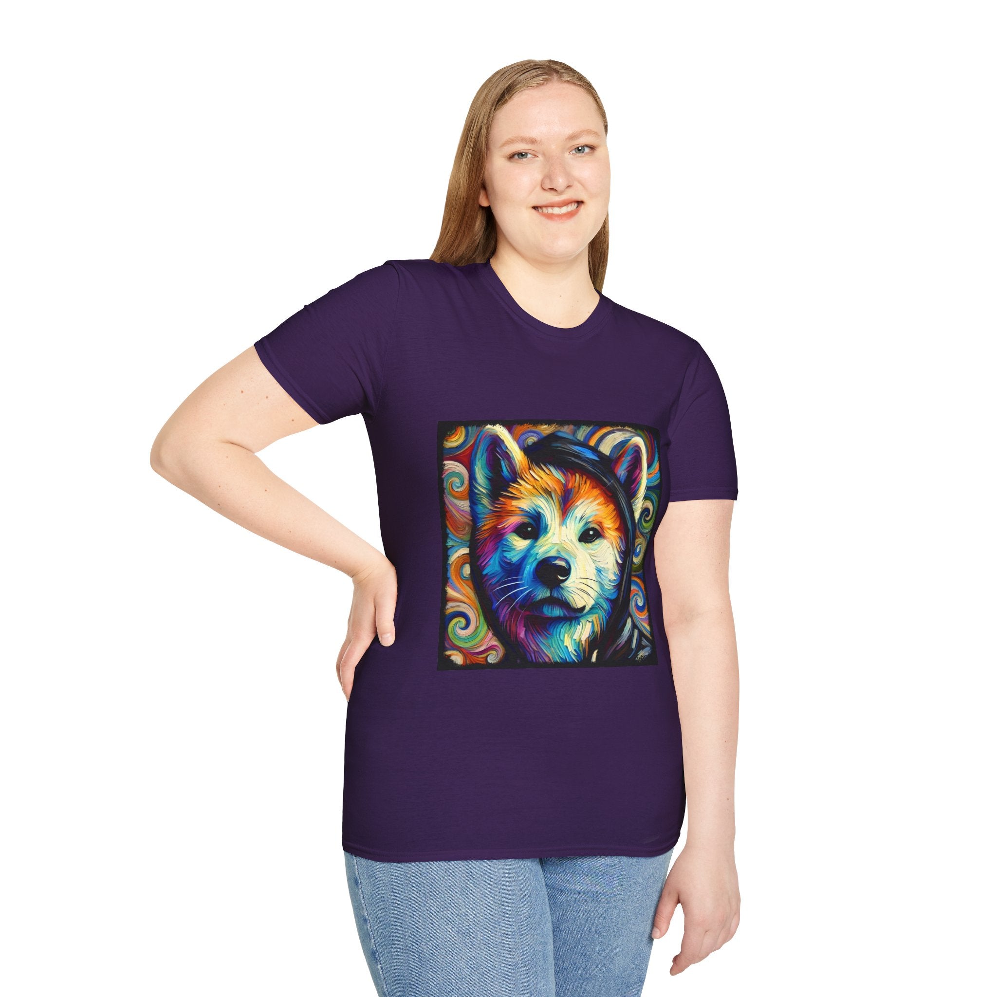 Akita Relaxed Swirl | Unisex Dog T-Shirt
