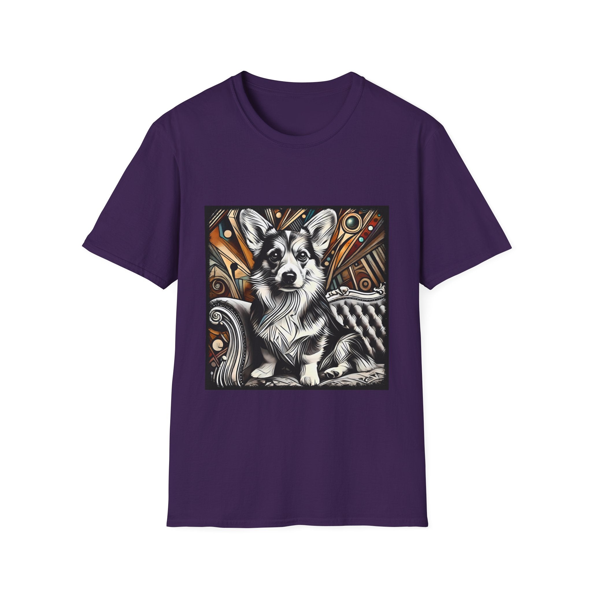 Pembroke Welsh Corgi B&W Warm Bold  | Unisex Dog T-Shirt