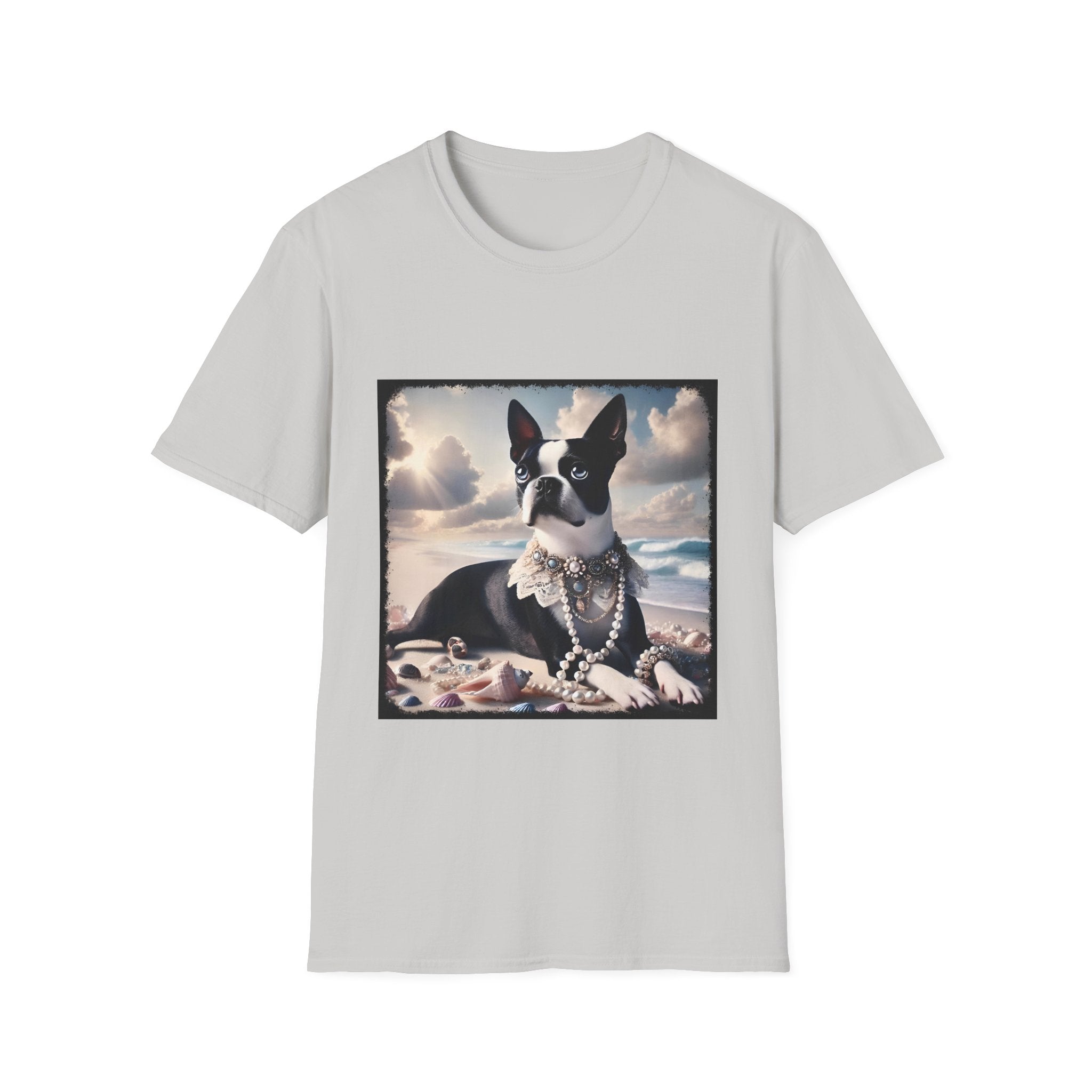 Boston Terrier Seashell Sweetie | Unisex Dog T-Shirt