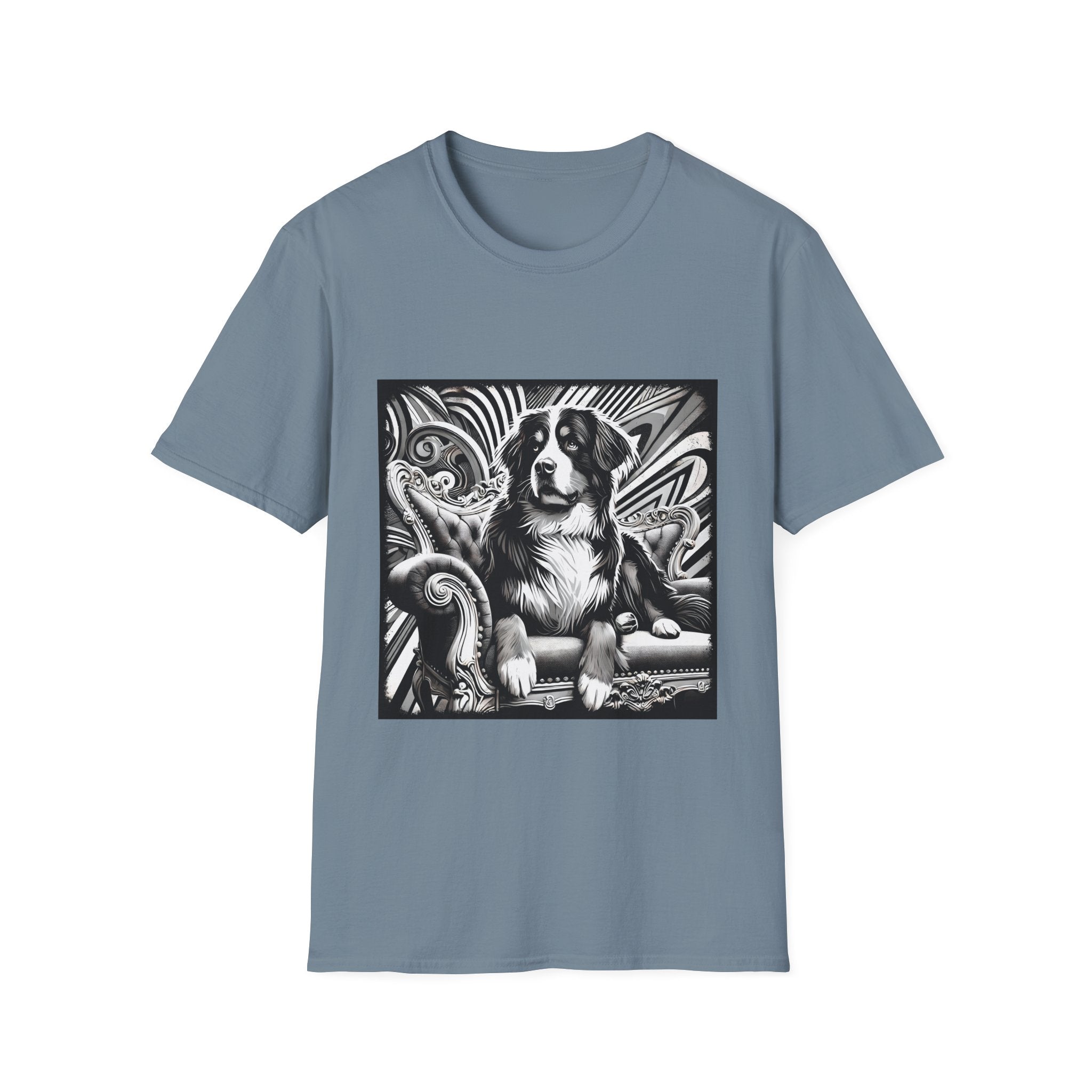 Bernese Mountain Dog B&W Bold | Unisex Dog T-Shirt