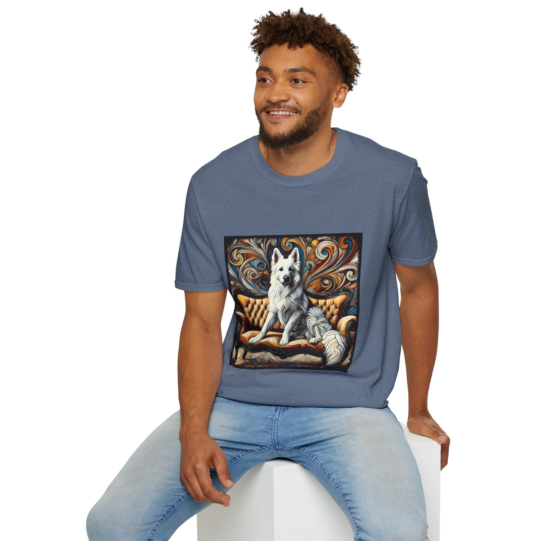 German Shepherd Bold Swirl | Unisex Dog T-Shirt