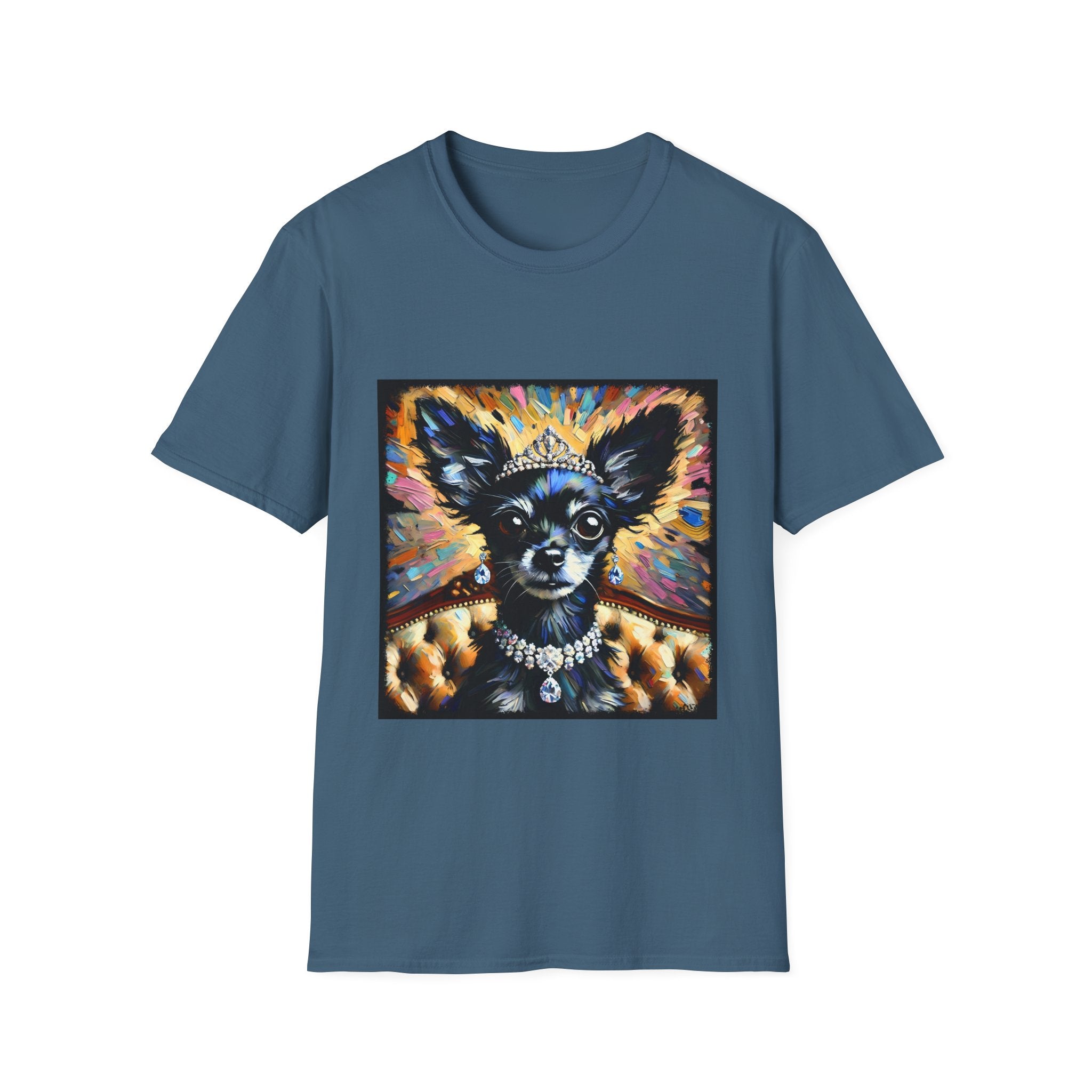 Chihuahua Diamond Earring Classic | Unisex Dog T-Shirt