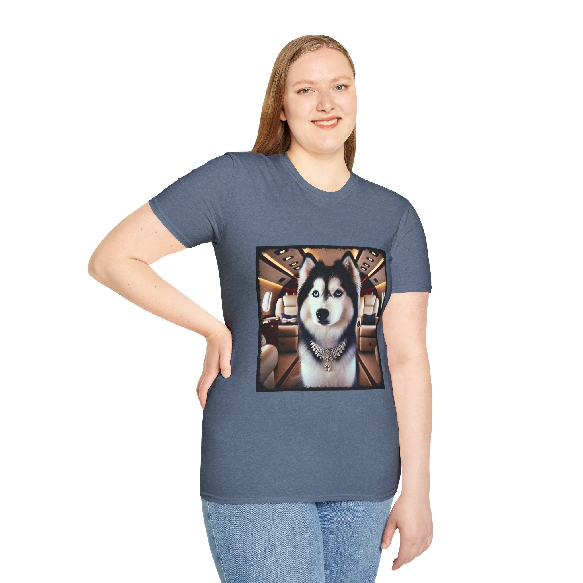 Siberian Husky Frequent Flier | Unisex Dog T-Shirt