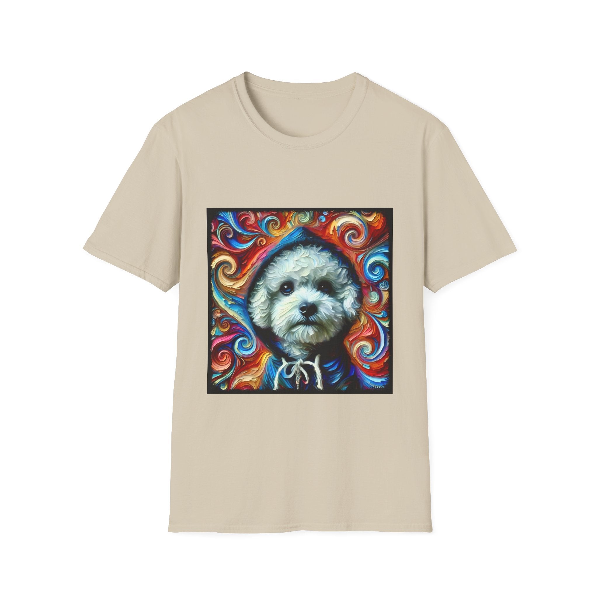 Bichon Frise Street Swirl | Unisex Dog T-Shirt