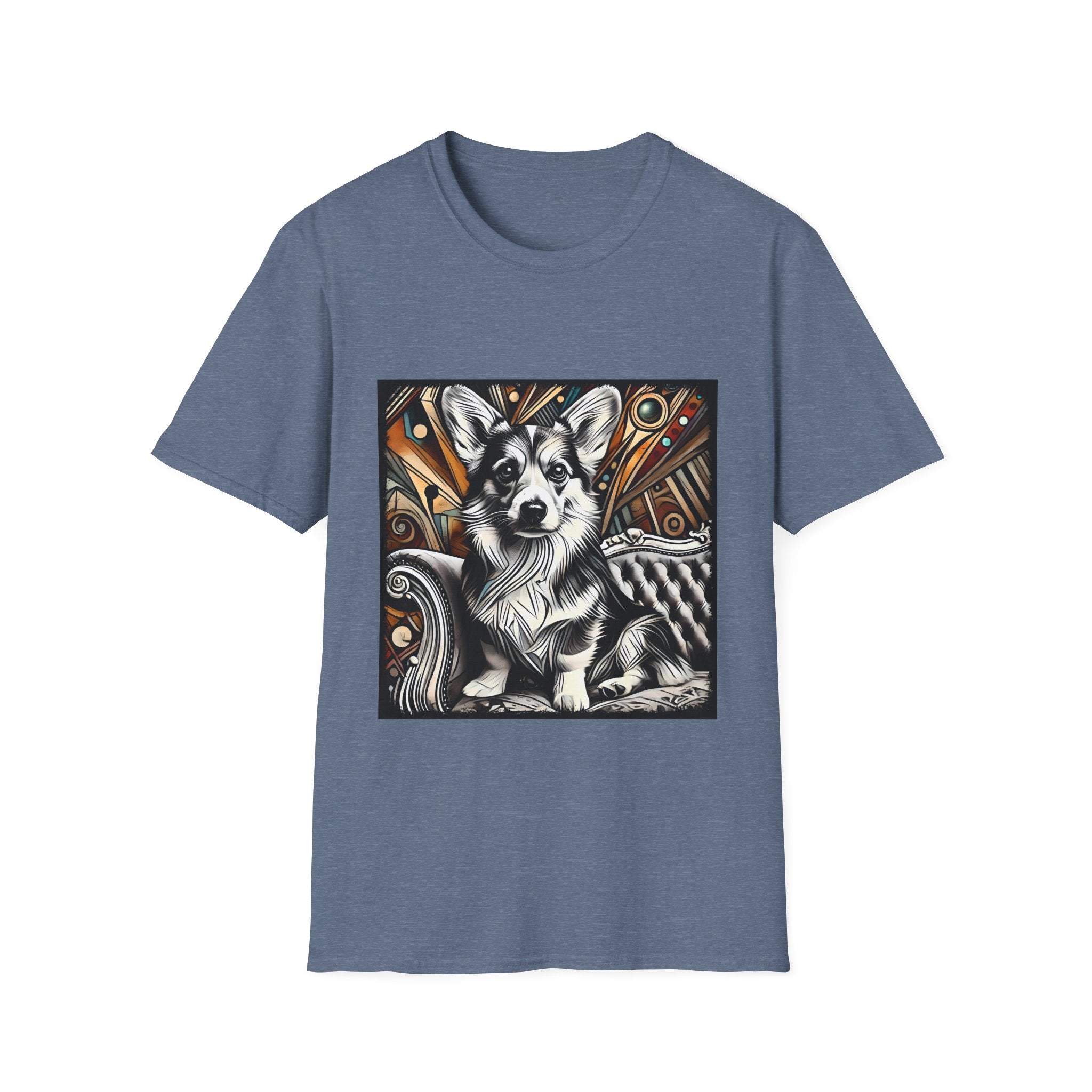 Pembroke Welsh Corgi B&W Warm Bold  | Unisex Dog T-Shirt