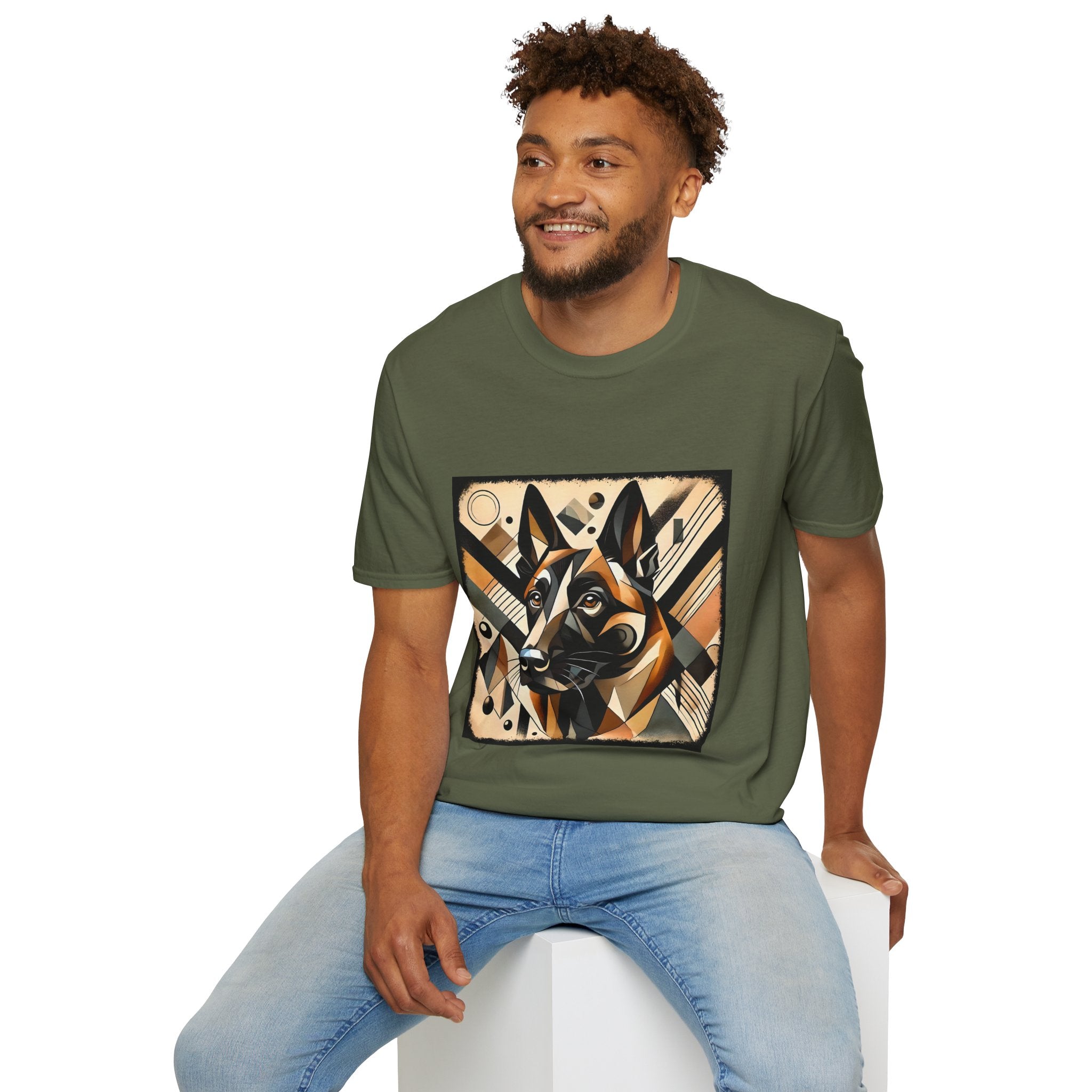 Belgian Malinois Bold Geometric | Unisex Dog T-Shirt