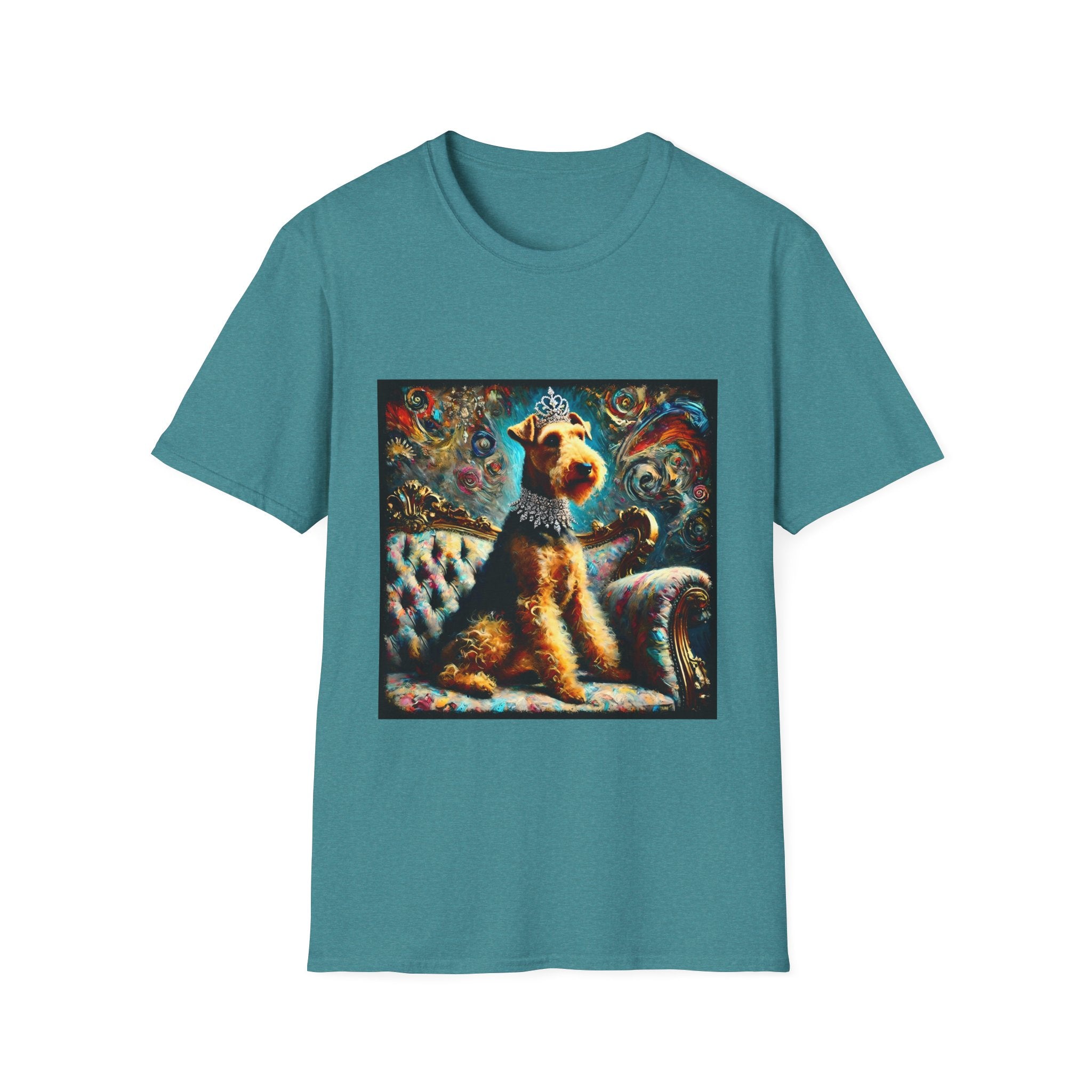 Airedale Terrier Diamond Princess Swirl | Unisex Dog T-Shirt