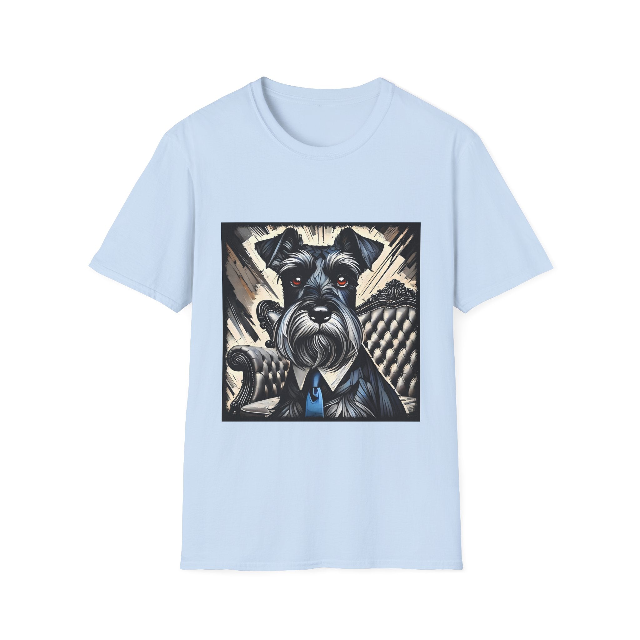 Schnauzer B&W Bold Eyes | Unisex Dog T-Shirt