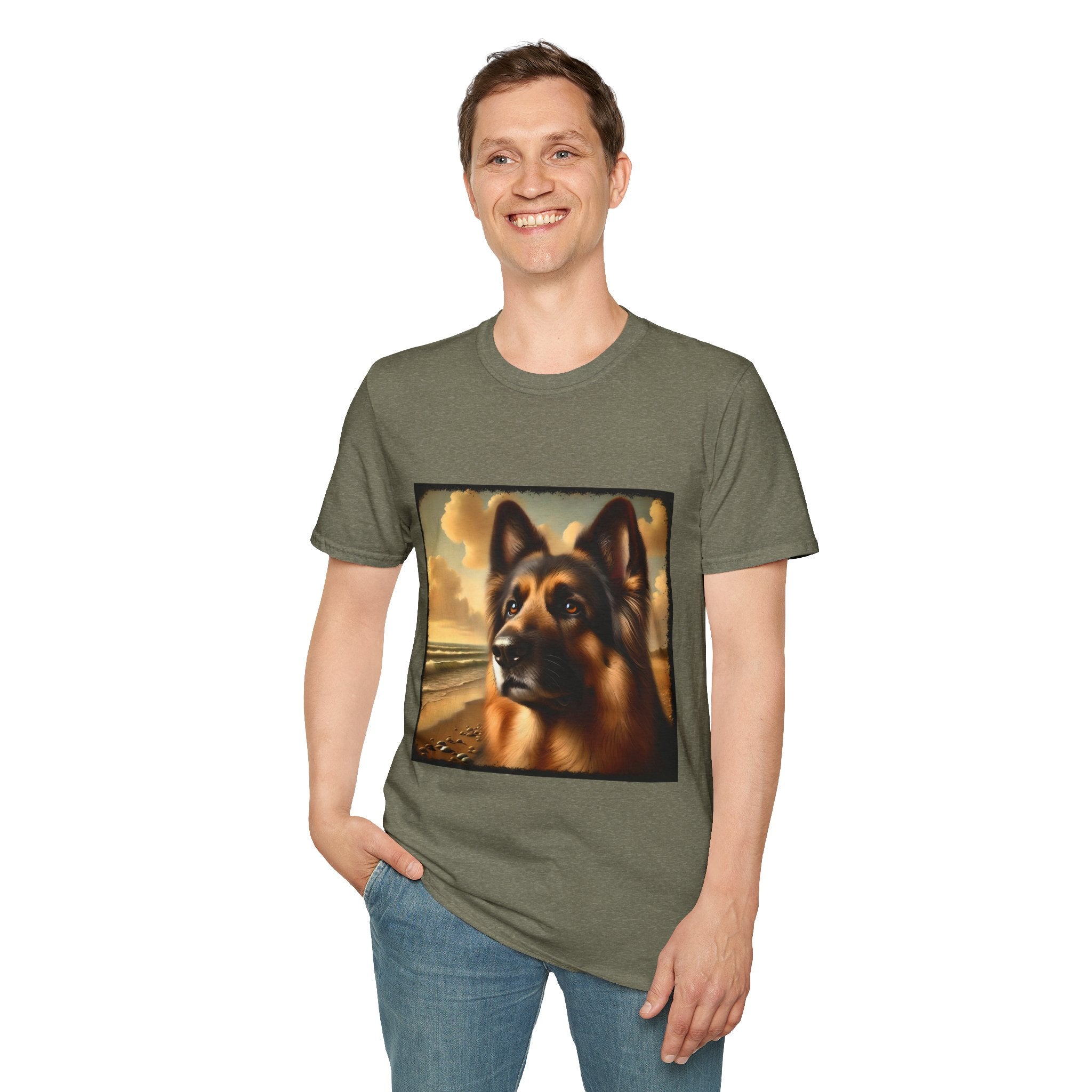 German Shepherd Beach Classic | Unisex Dog T-Shirt