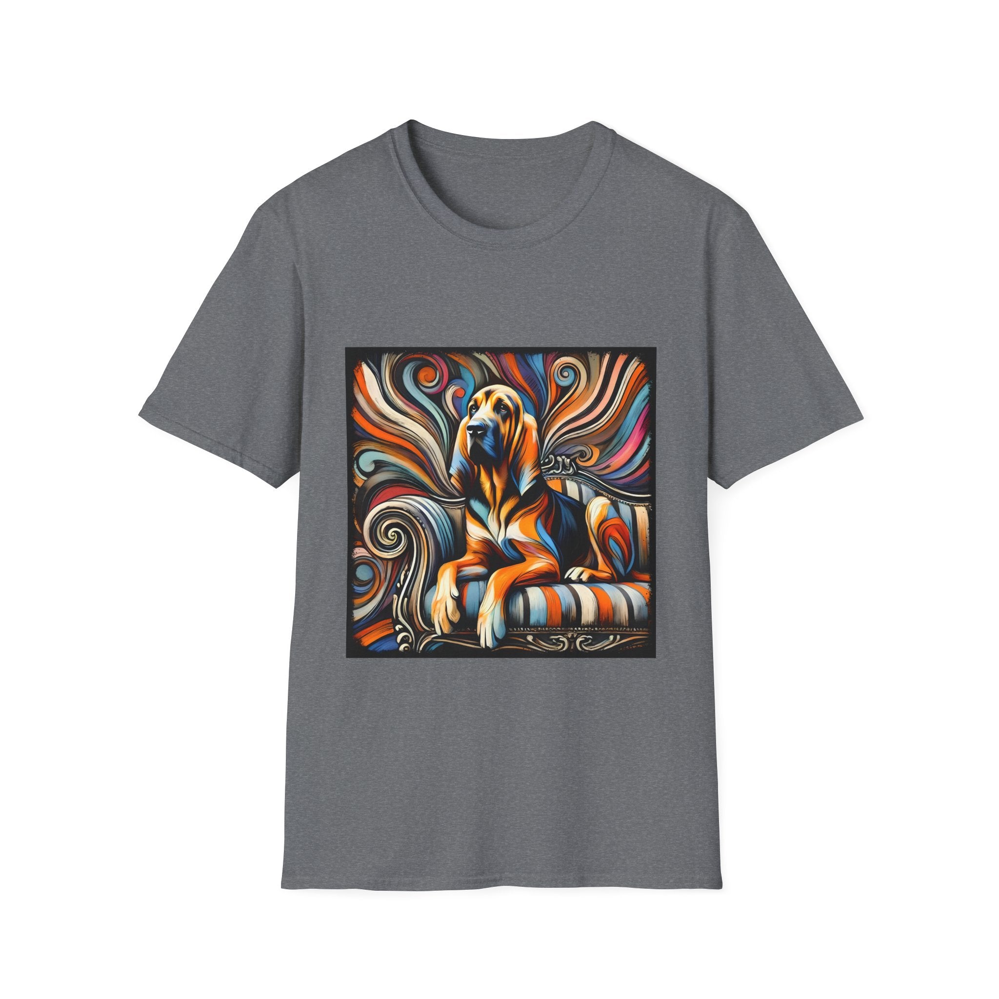Bloodhound Fancy Swirl | Unisex Dog T-Shirt