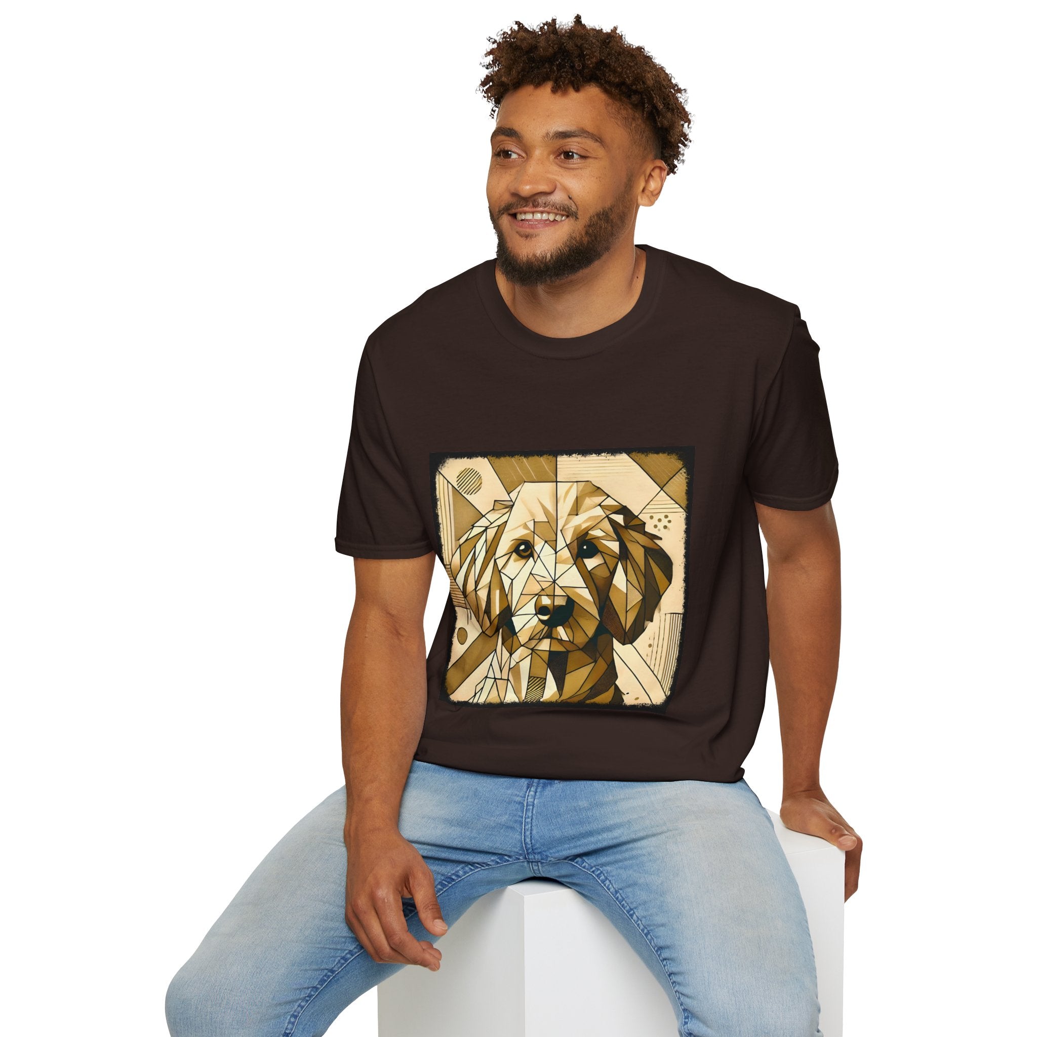 Golden Retriever Golden Geometric | Unisex Dog T-Shirt