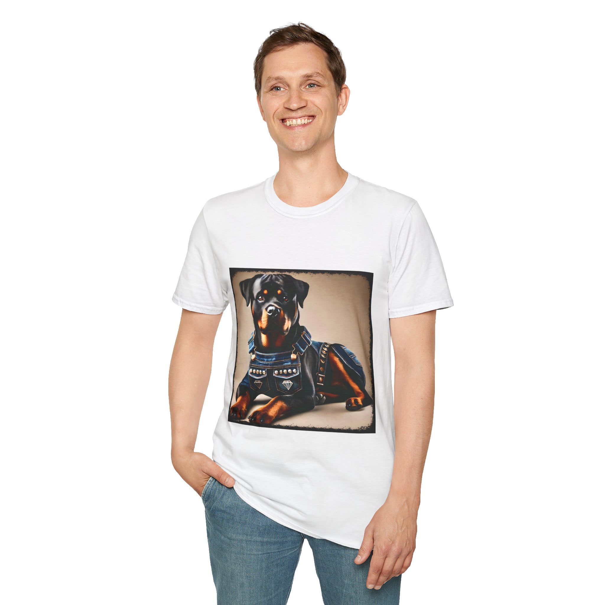Rottweiler Denim Doll | Unisex Dog T-Shirt
