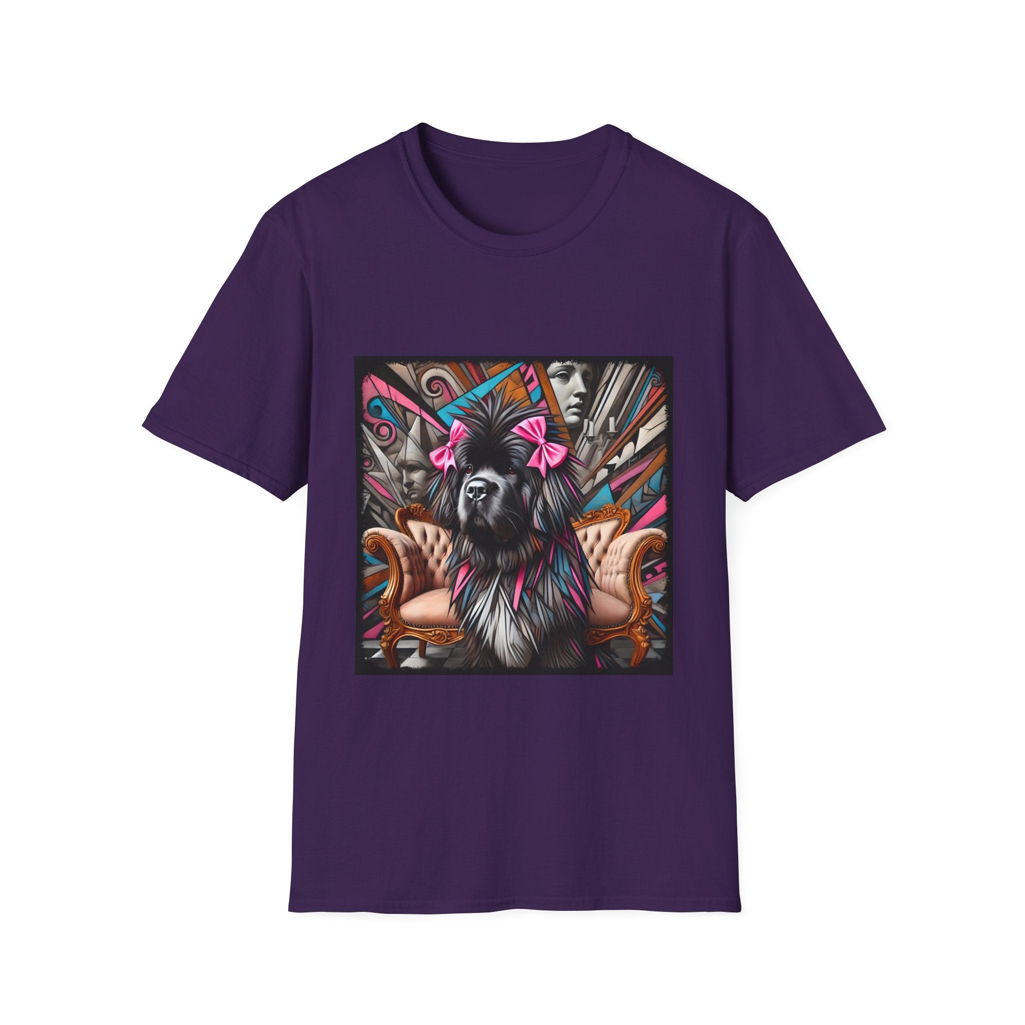 Newfoundland Pink Bow Bold | Unisex Dog T-Shirt