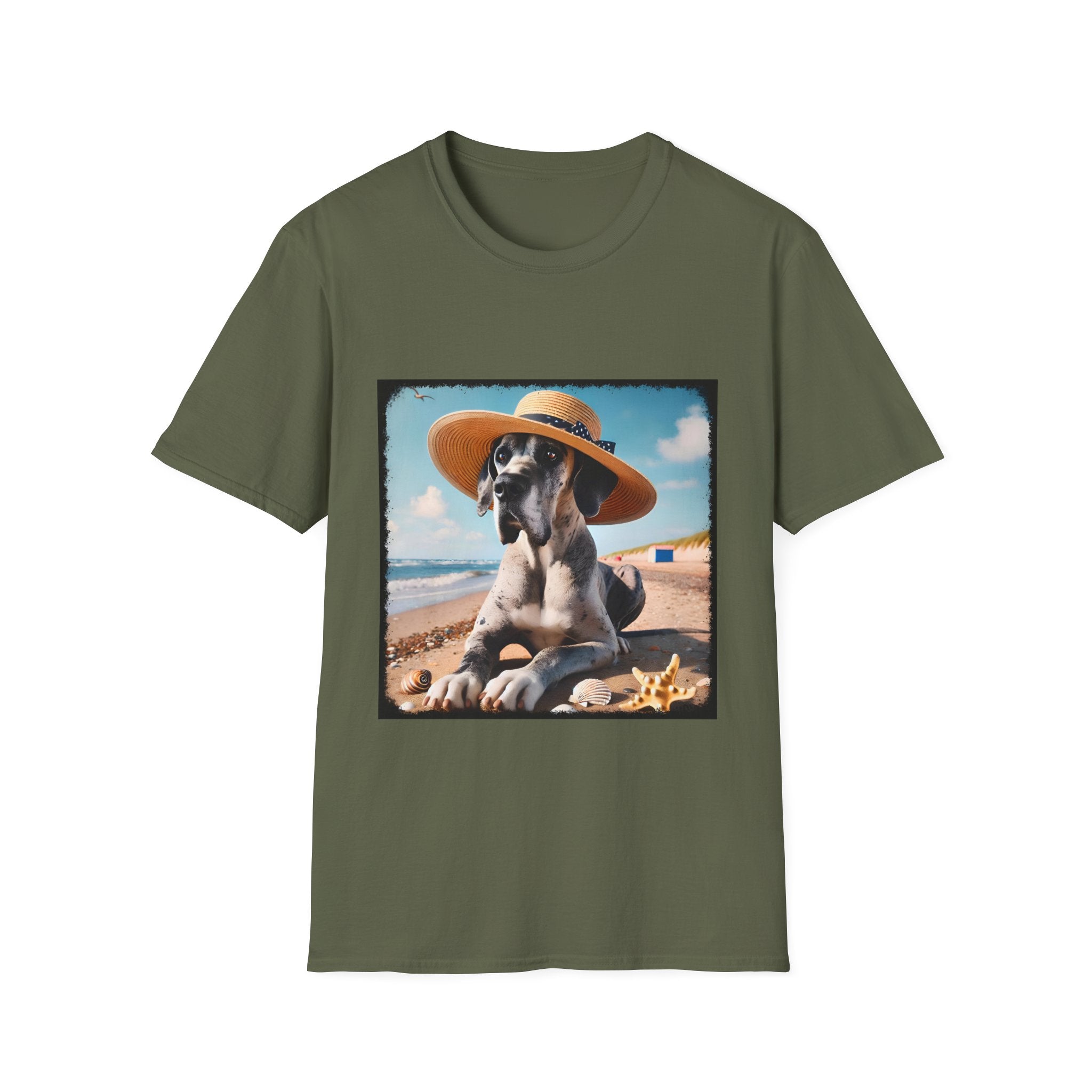 Great Dane Seaside Sass | Unisex Dog T-Shirt