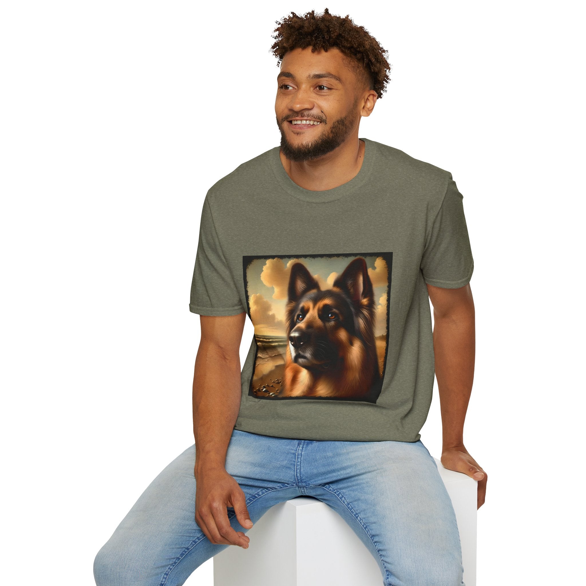 German Shepherd Beach Classic | Unisex Dog T-Shirt