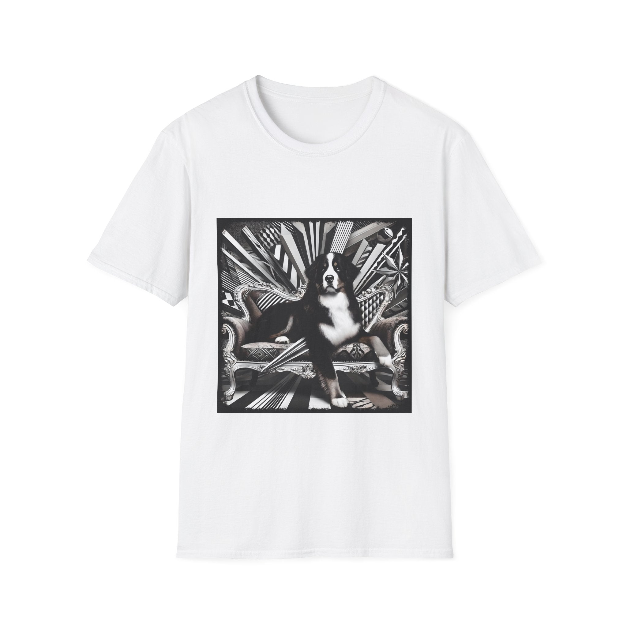 Bernese Mountain Dog B&W Bold | Unisex Dog T-Shirt