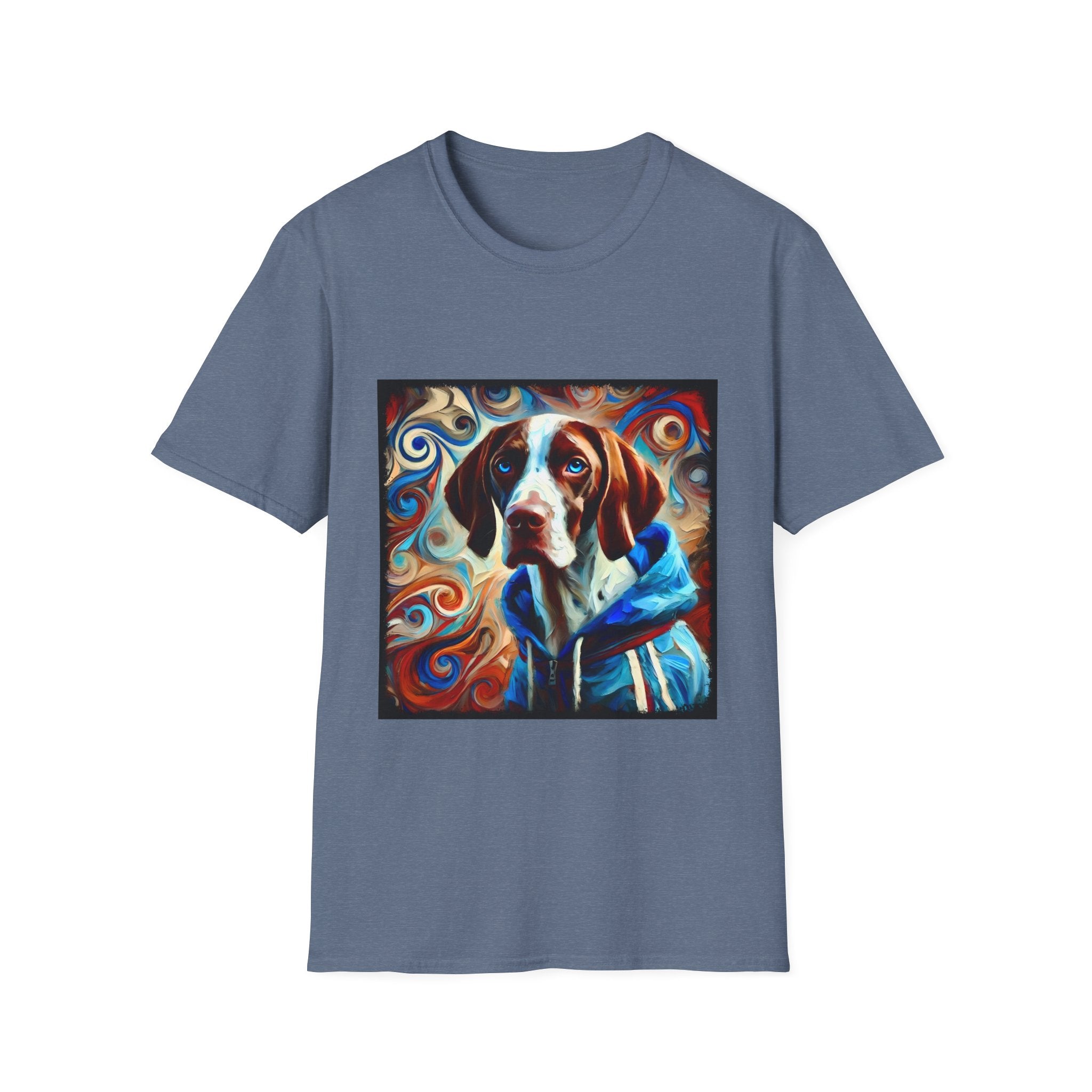 German Shorthaired Pointer Comfy Swirl | Unisex Dog T-Shirt