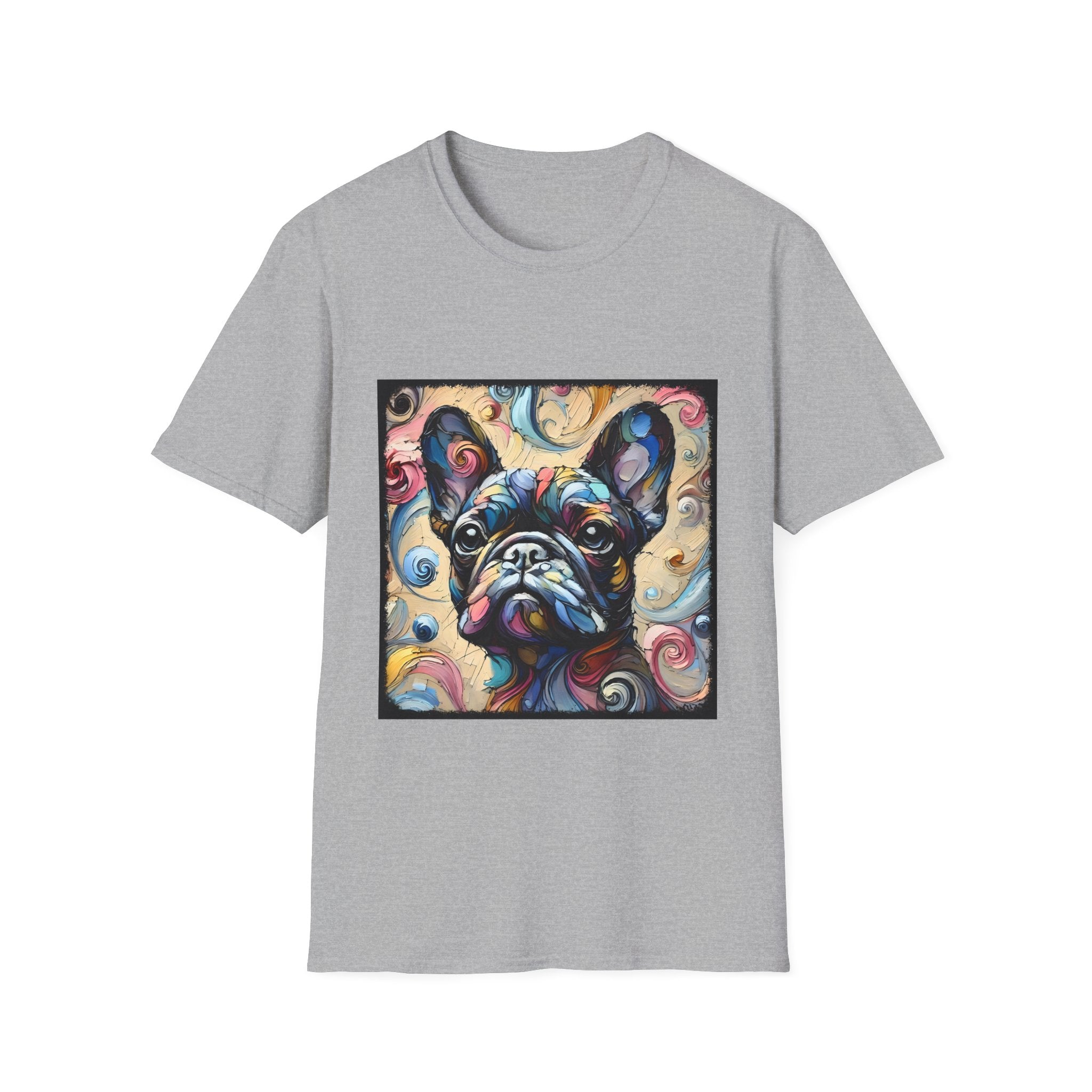French Bulldog Pastel Swirl | Unisex Dog T-Shirt