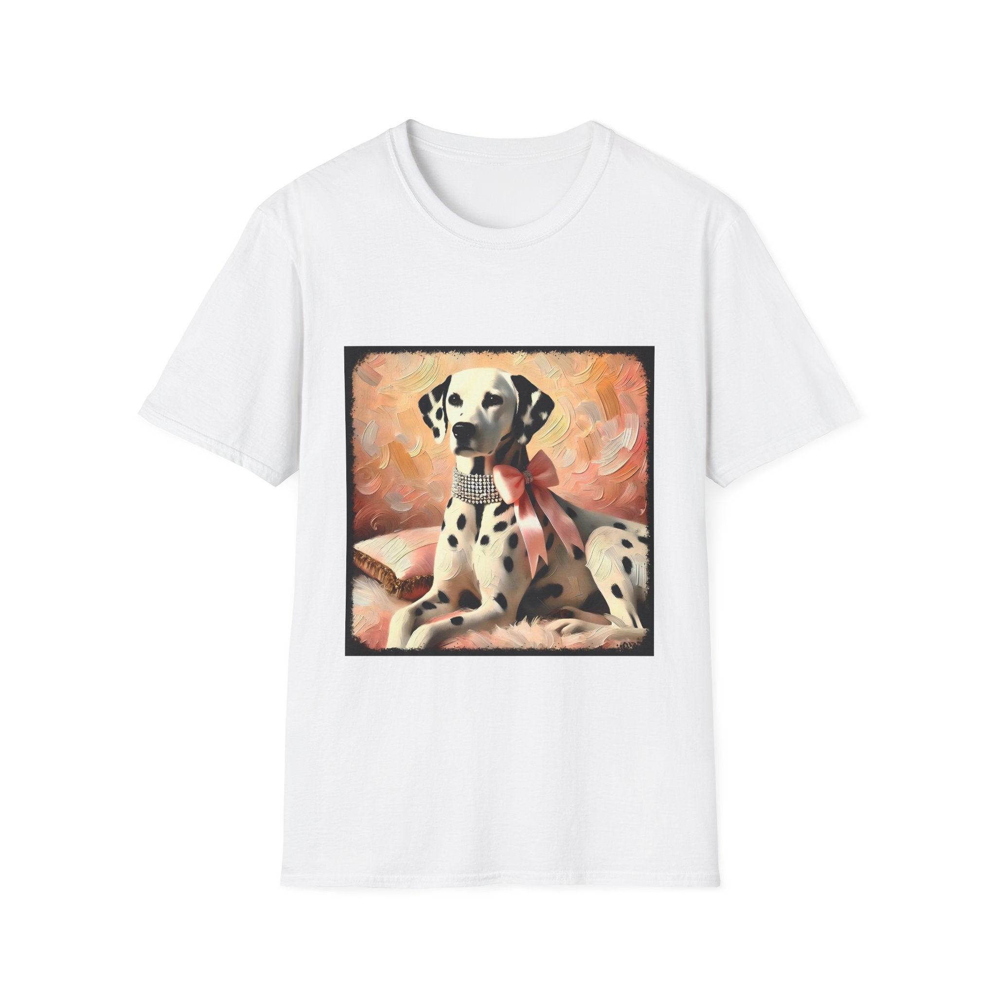 Dalmatian Diamond Bow Classic | Unisex Dog T-Shirt