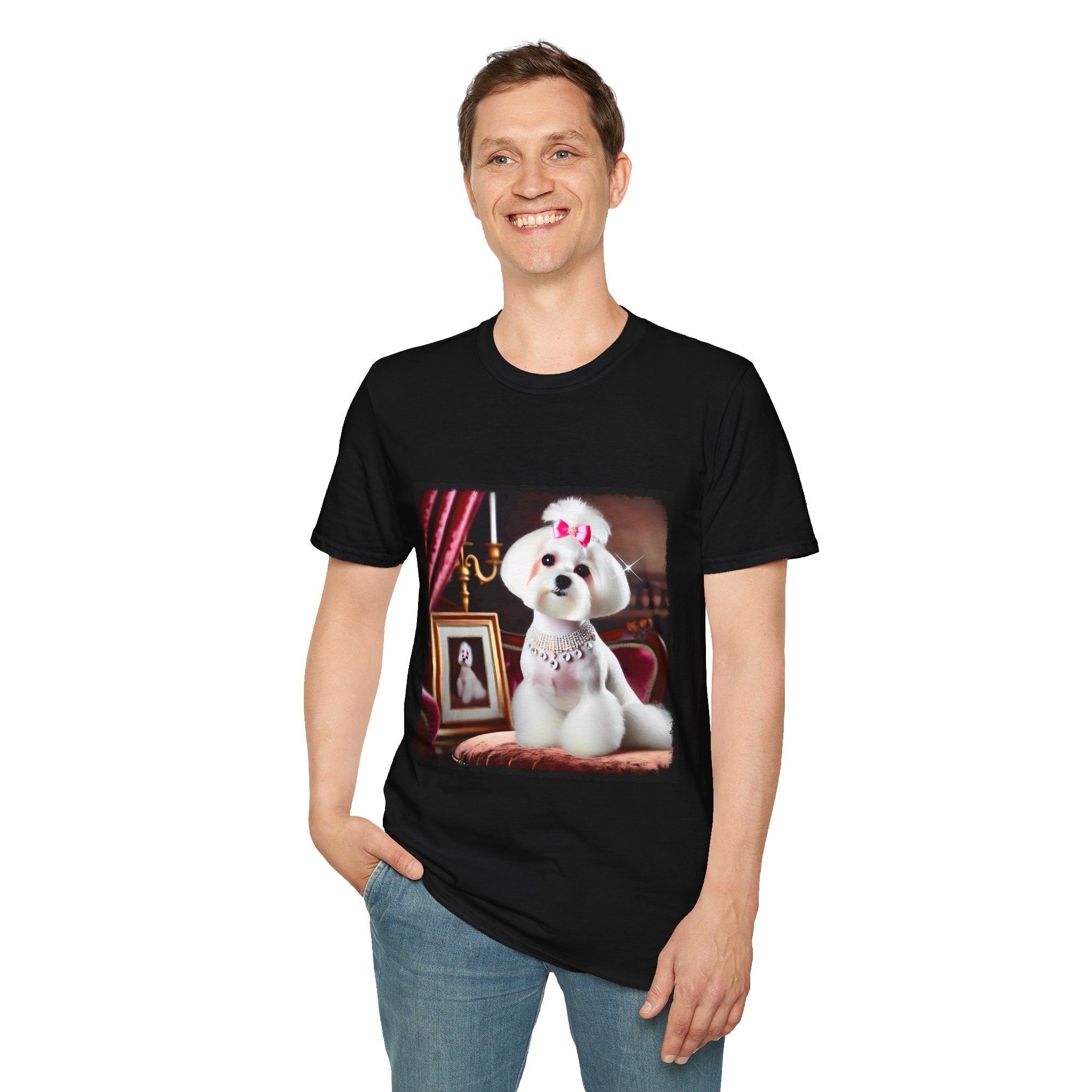 Maltese Pink Princess | Unisex Dog T-Shirt