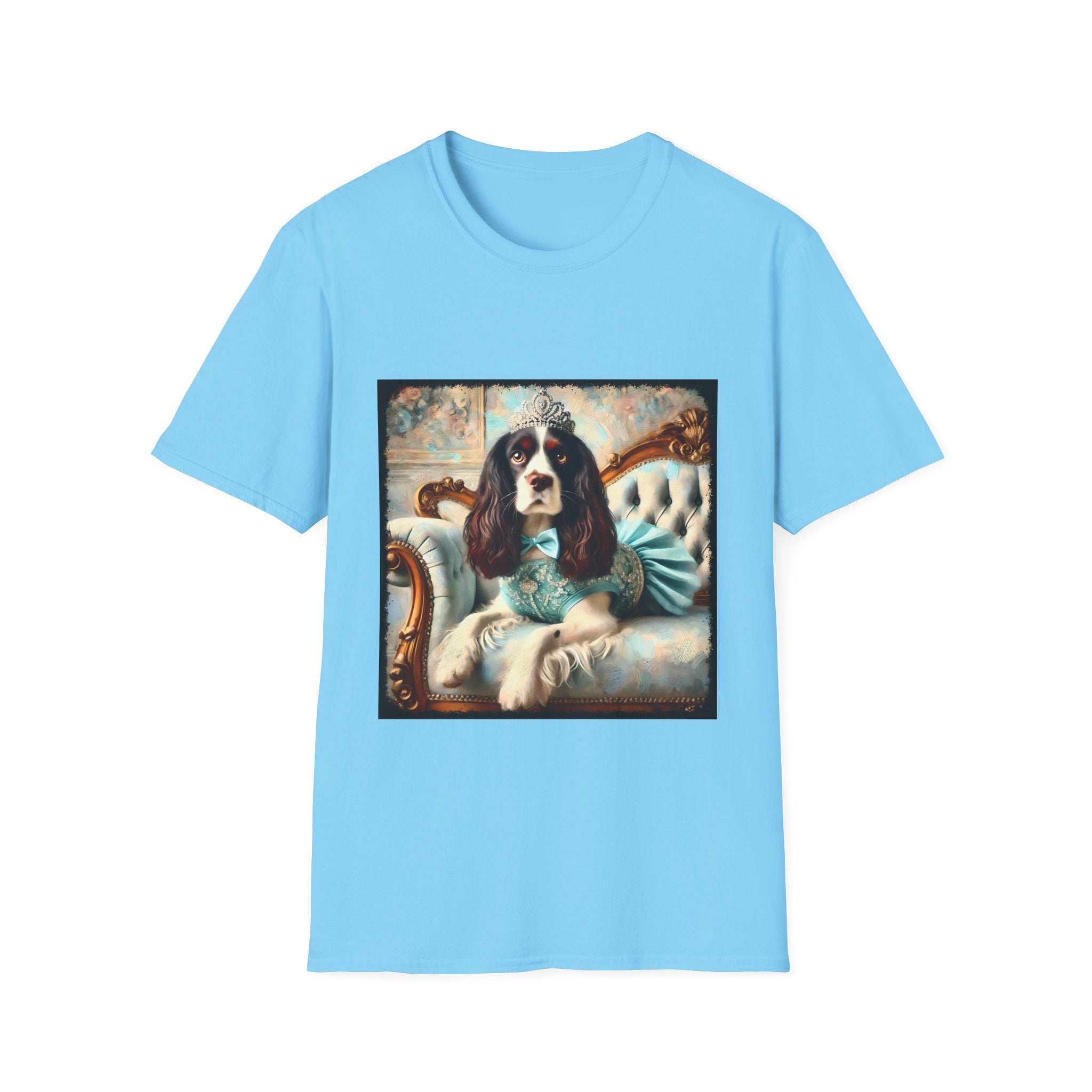 English Springer Spaniel Teal Princess Classic | Unisex Dog T-Shirt