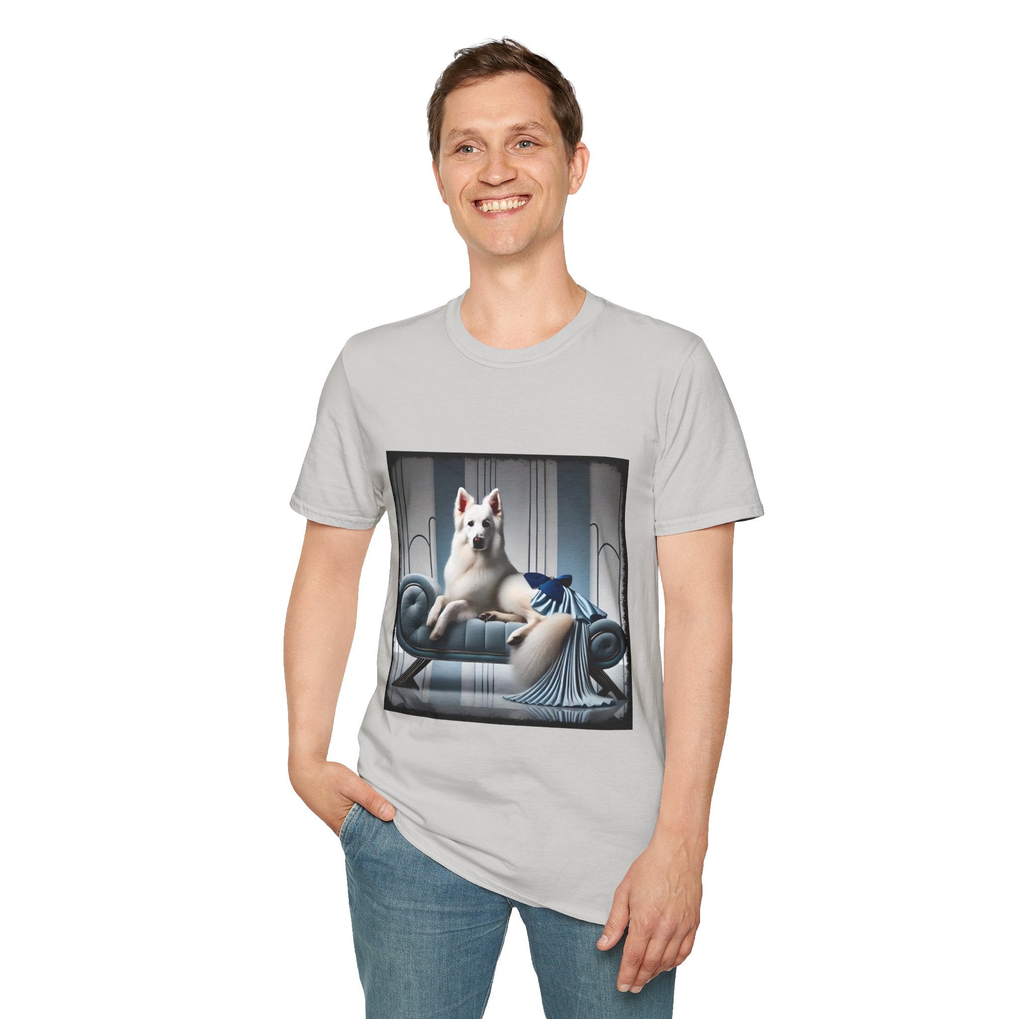 German Shepherd Blue Icon | Unisex Dog T-Shirt