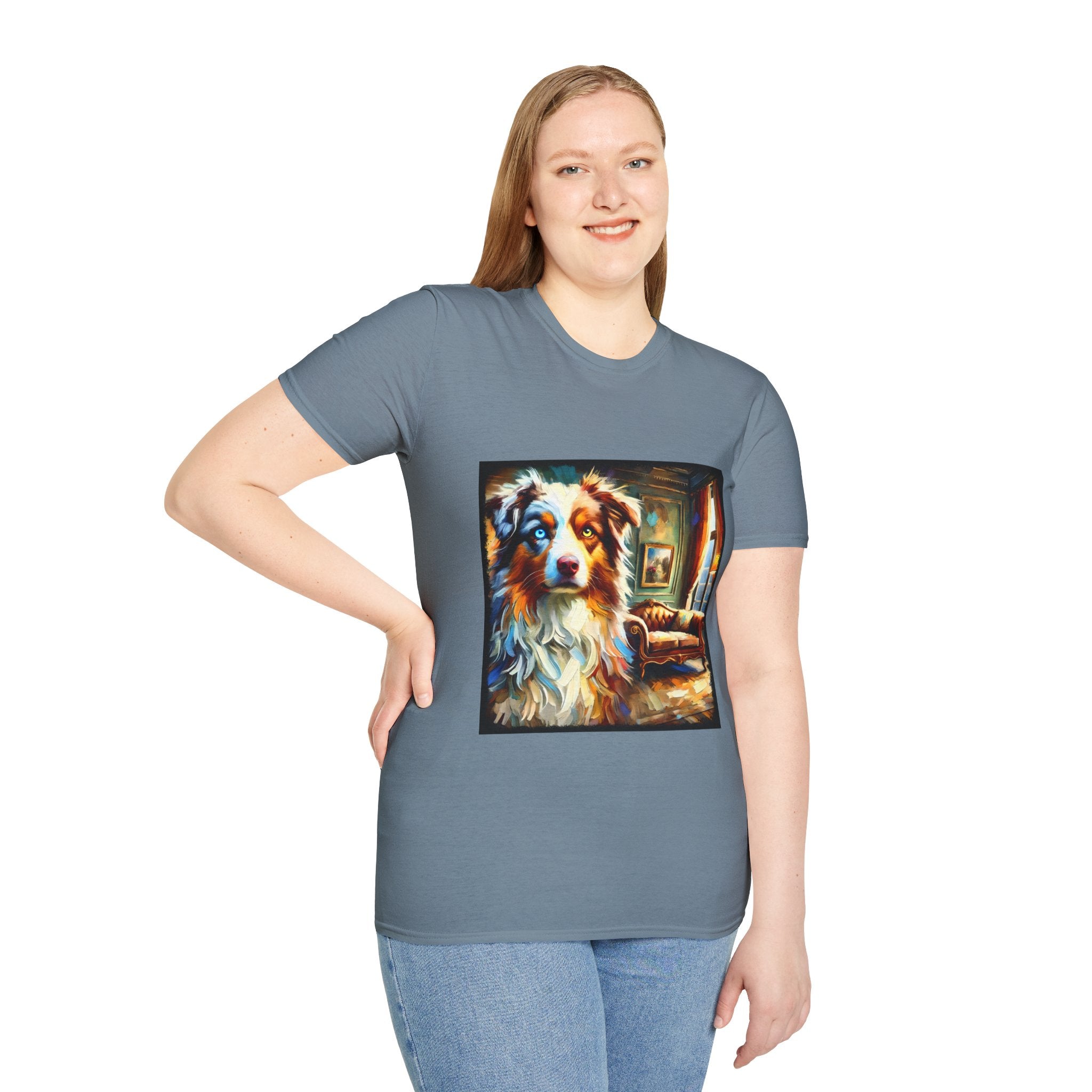 Australian Shepherd Artsy Classic | Unisex Dog T-Shirt