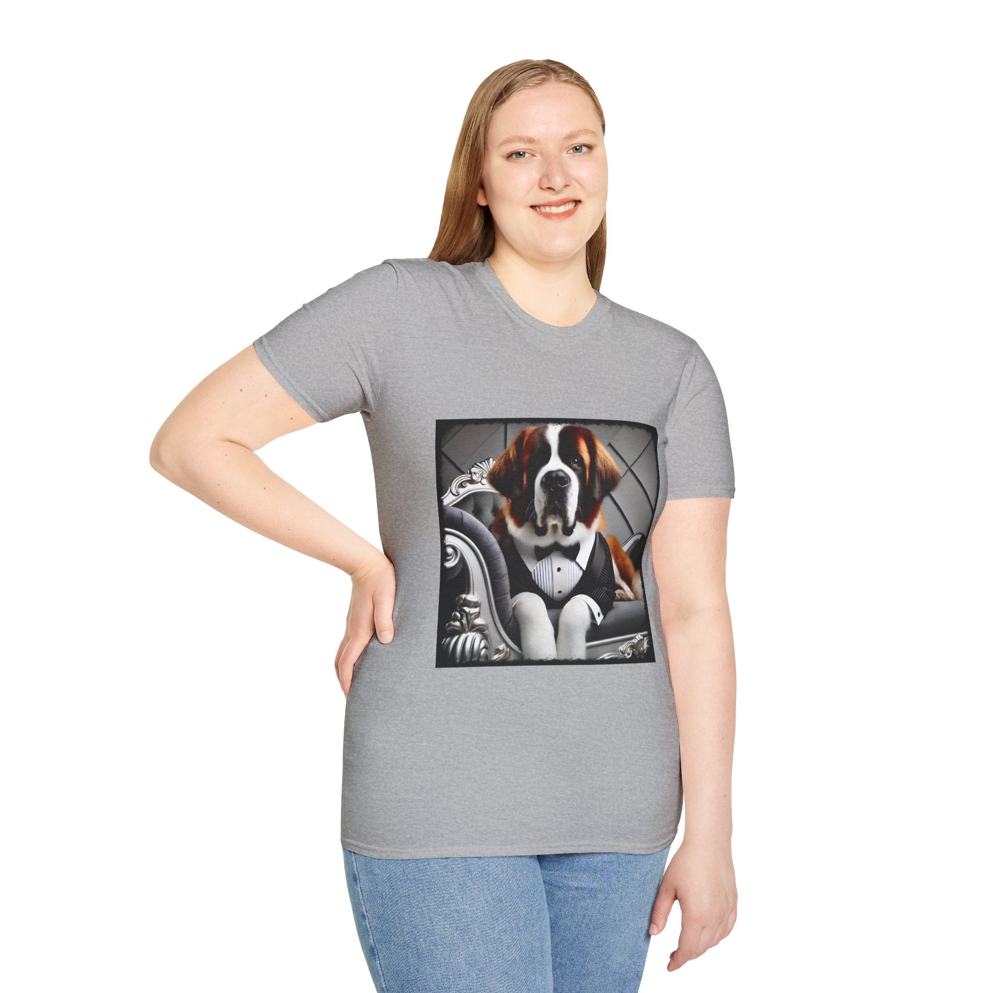 Saint Bernard Plush Pupstar | Unisex Dog T-Shirt