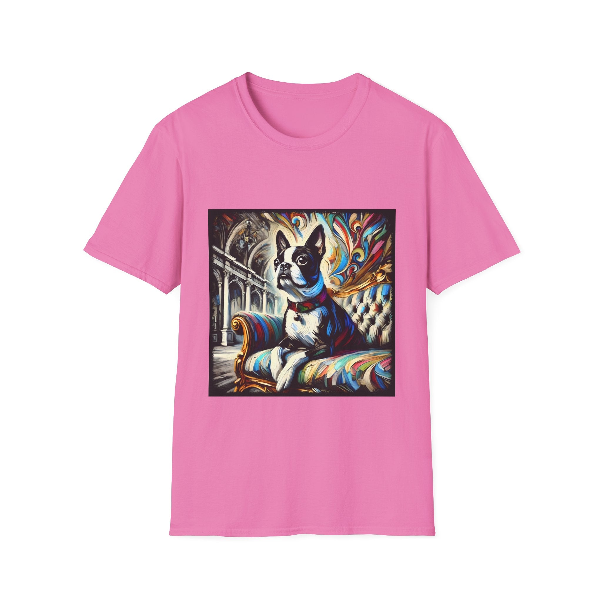 Boston Terrier Bold Swirl | Unisex Dog T-Shirt