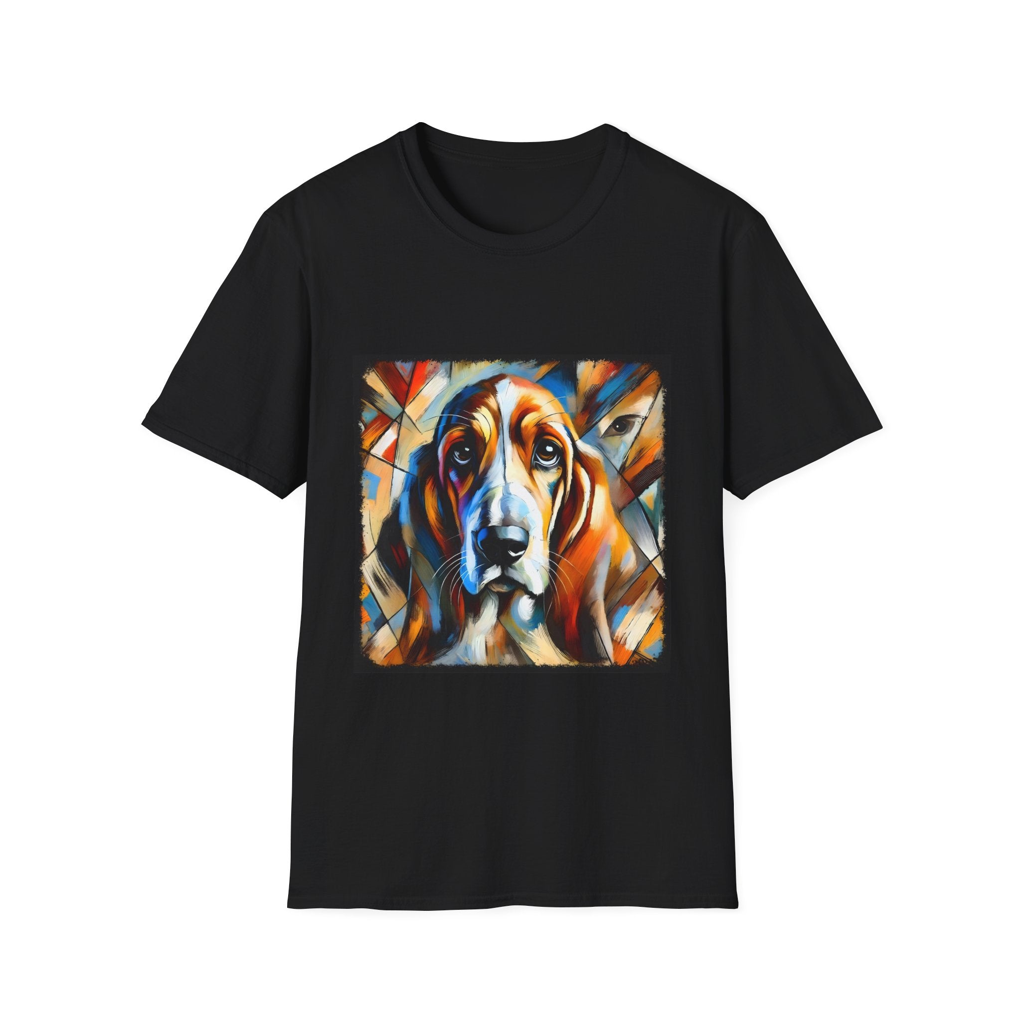 Basset Hound Bold Swirl | Unisex Dog T-Shirt