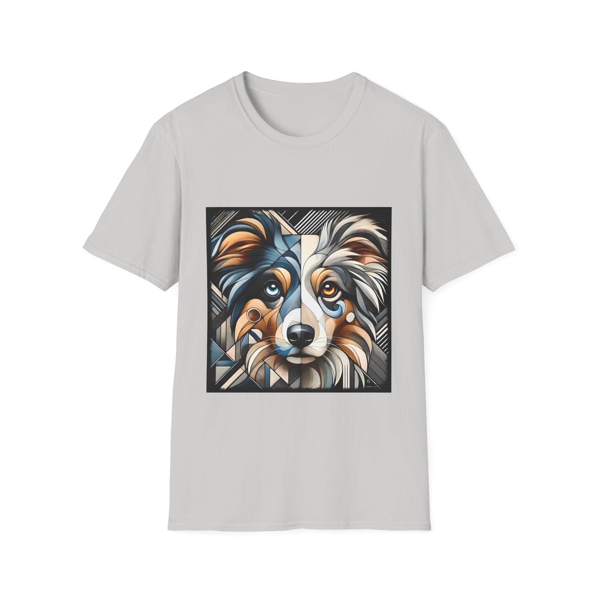 Miniature American Shepherd Merle Geometric | Unisex Dog T-Shirt