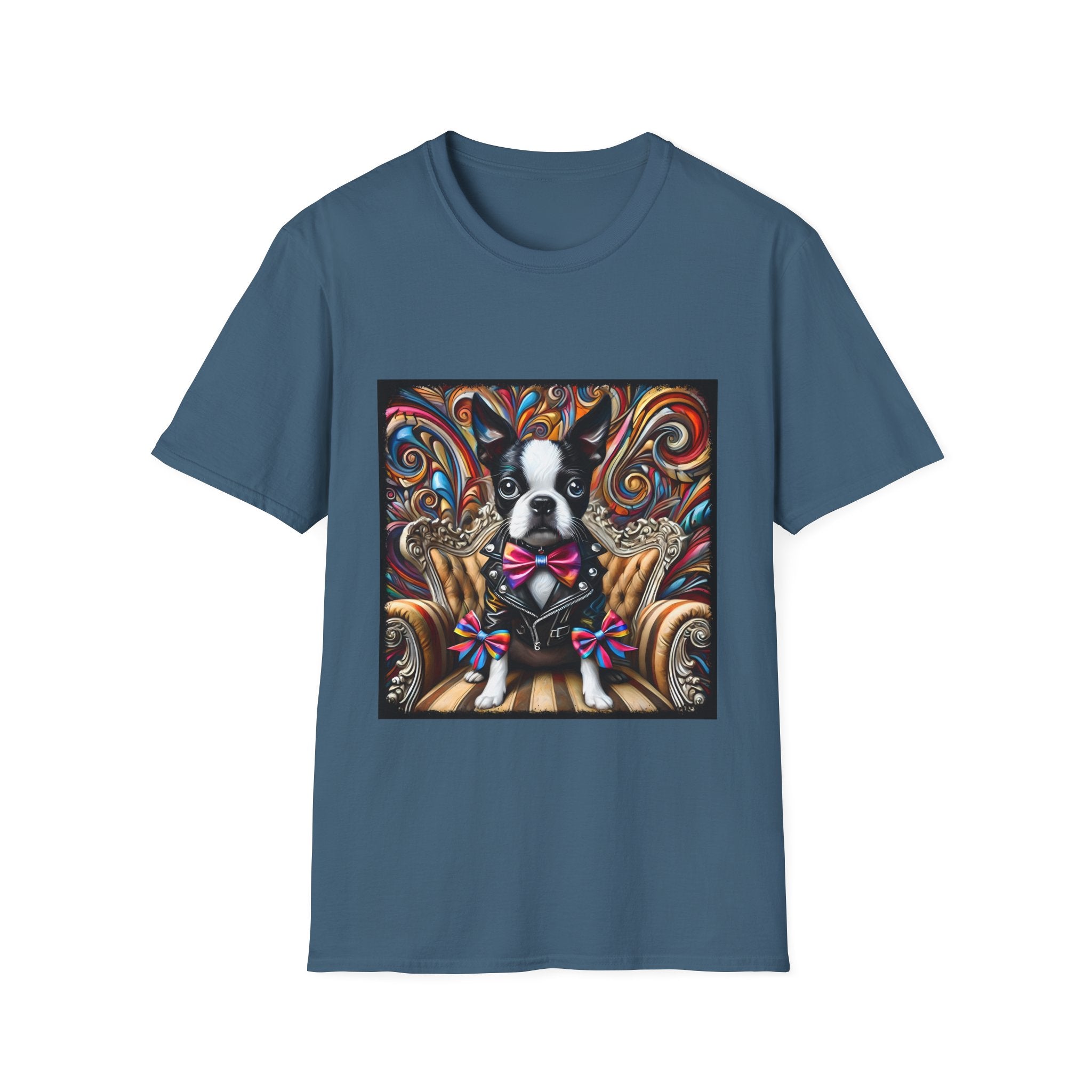 Boston Terrier Bold Rocker | Unisex Dog T-Shirt