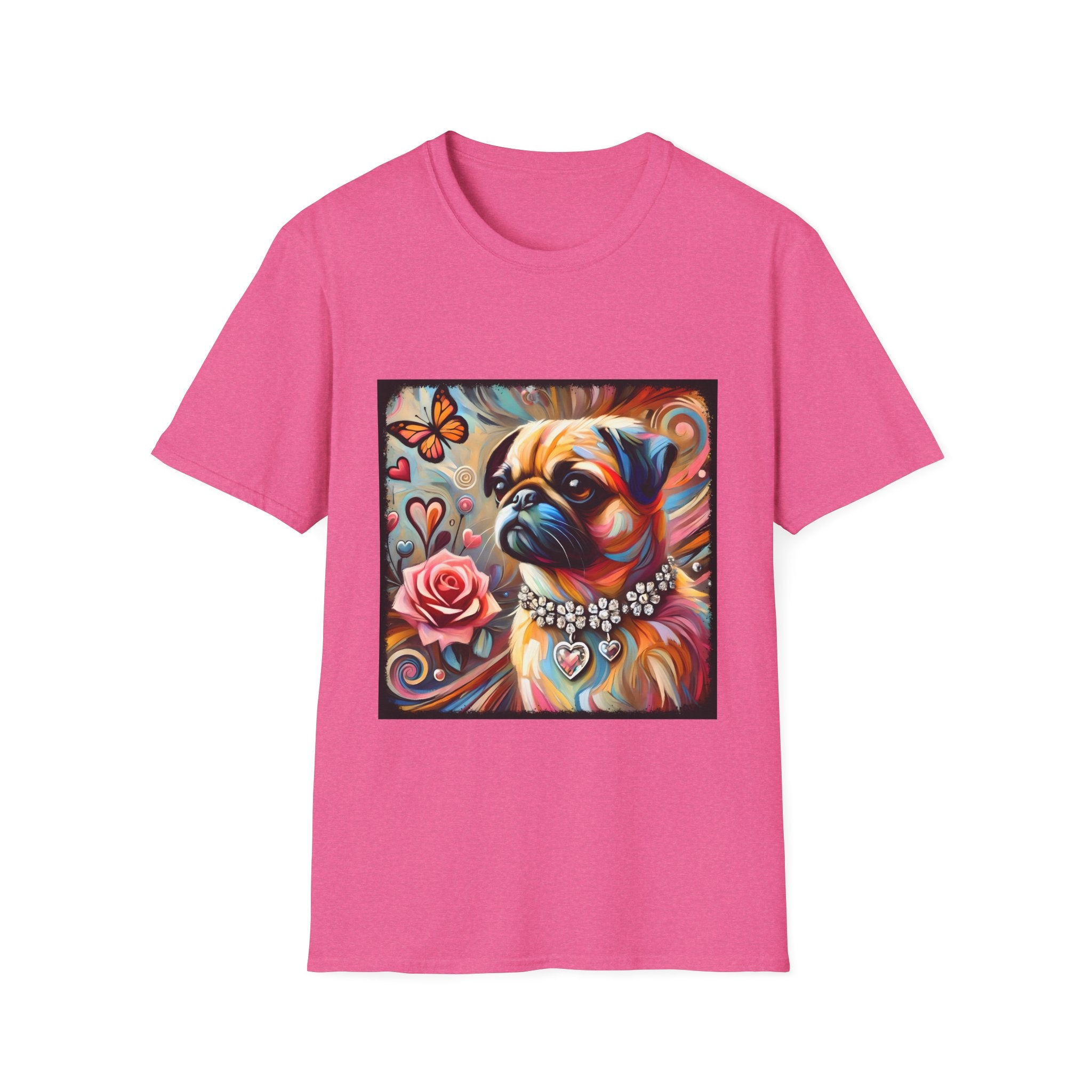 Pug Butterfly Classic | Unisex Dog T-Shirt
