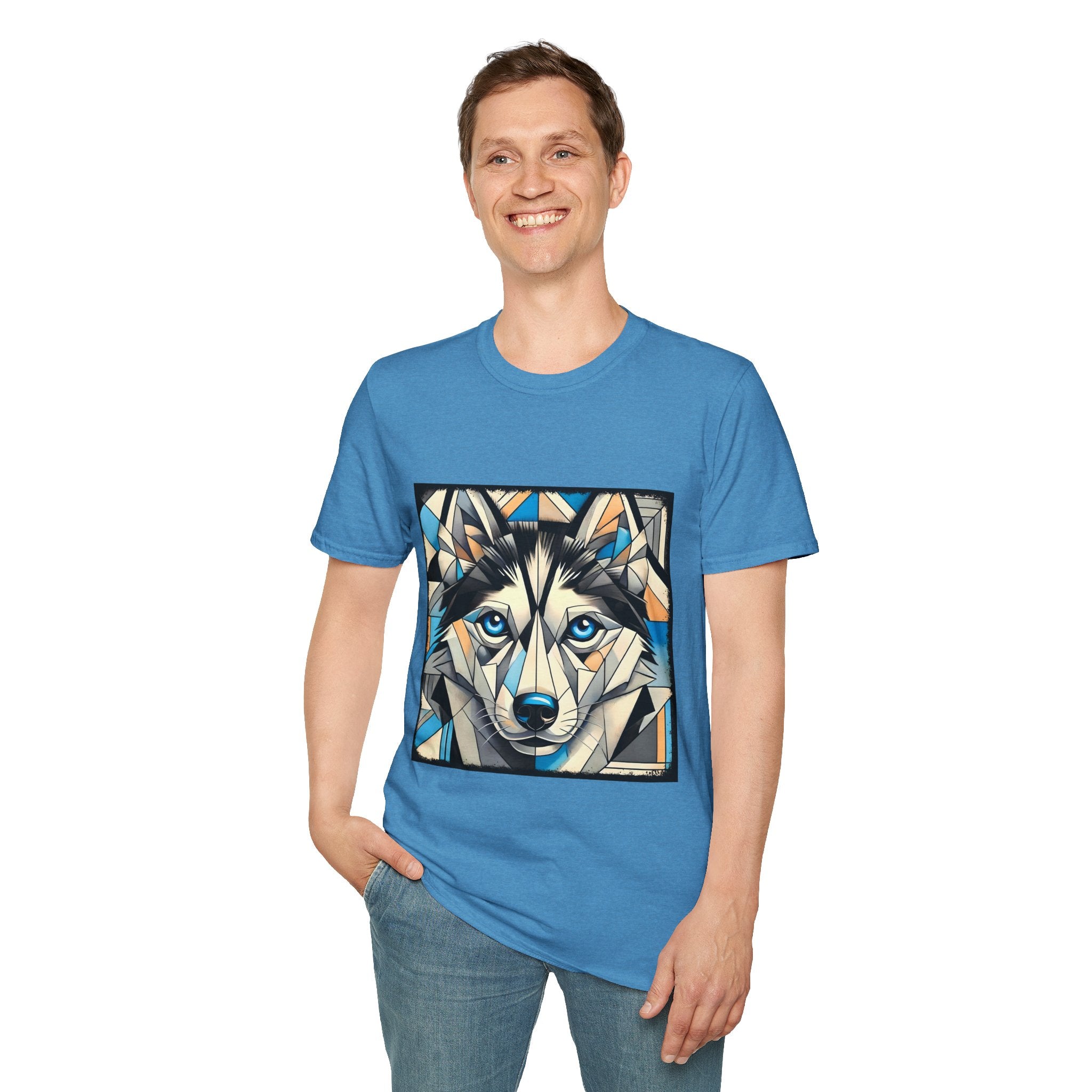 Siberian Husky Bold Geometric | Unisex Dog T-Shirt