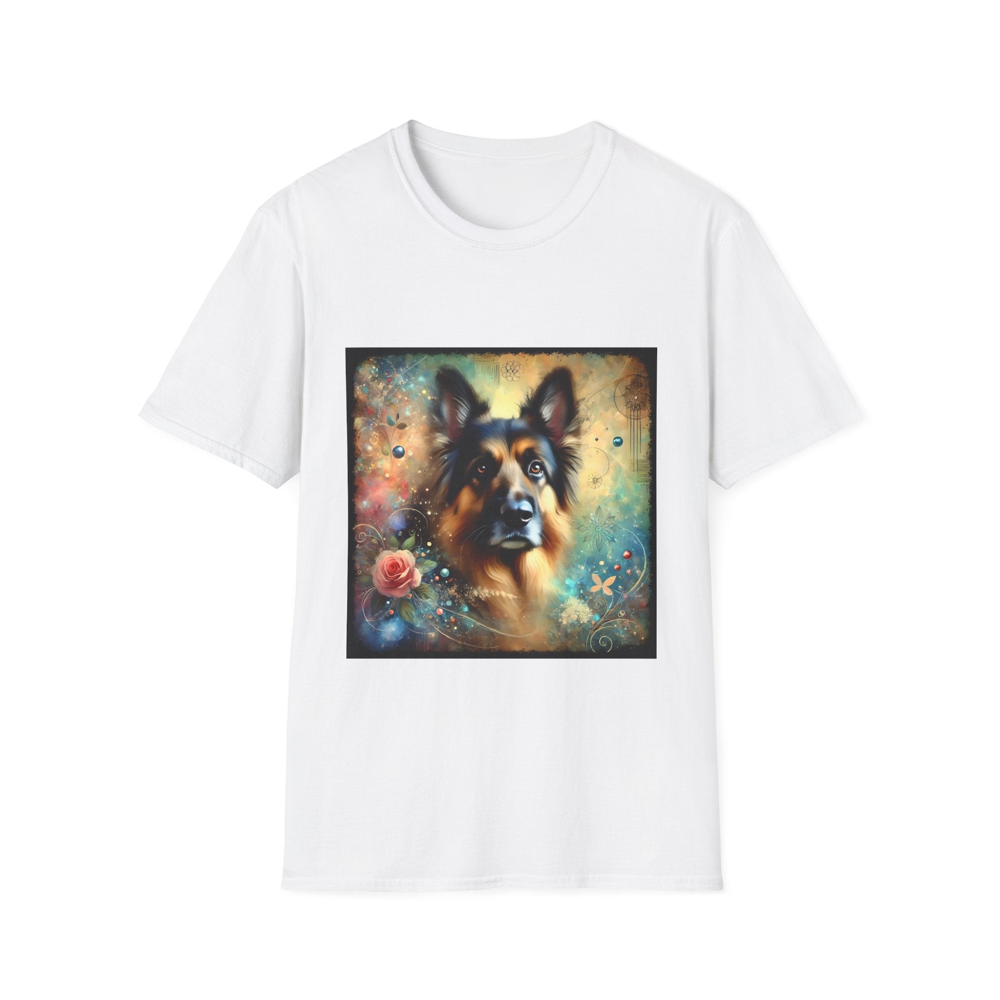 German Shepherd Rose Classic | Unisex Dog T-Shirt