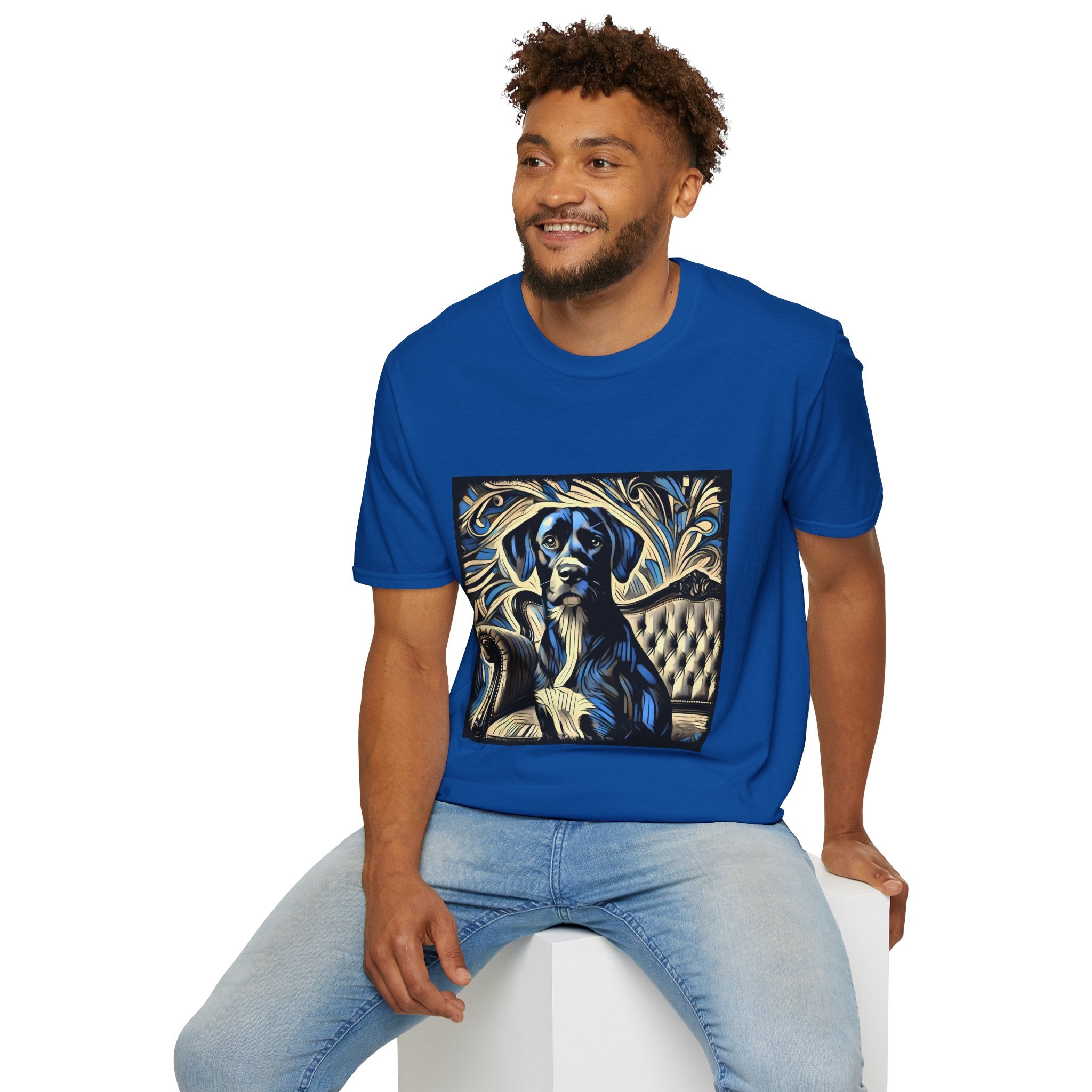 Labrador Retriever Blue Swirl | Unisex Dog T-Shirt