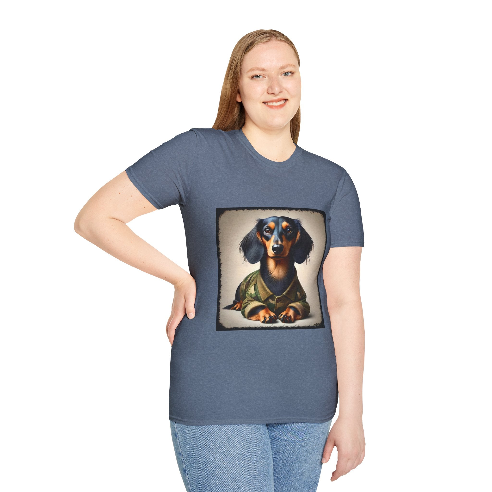Dachshund Camo Chic | Unisex Dog T-Shirt