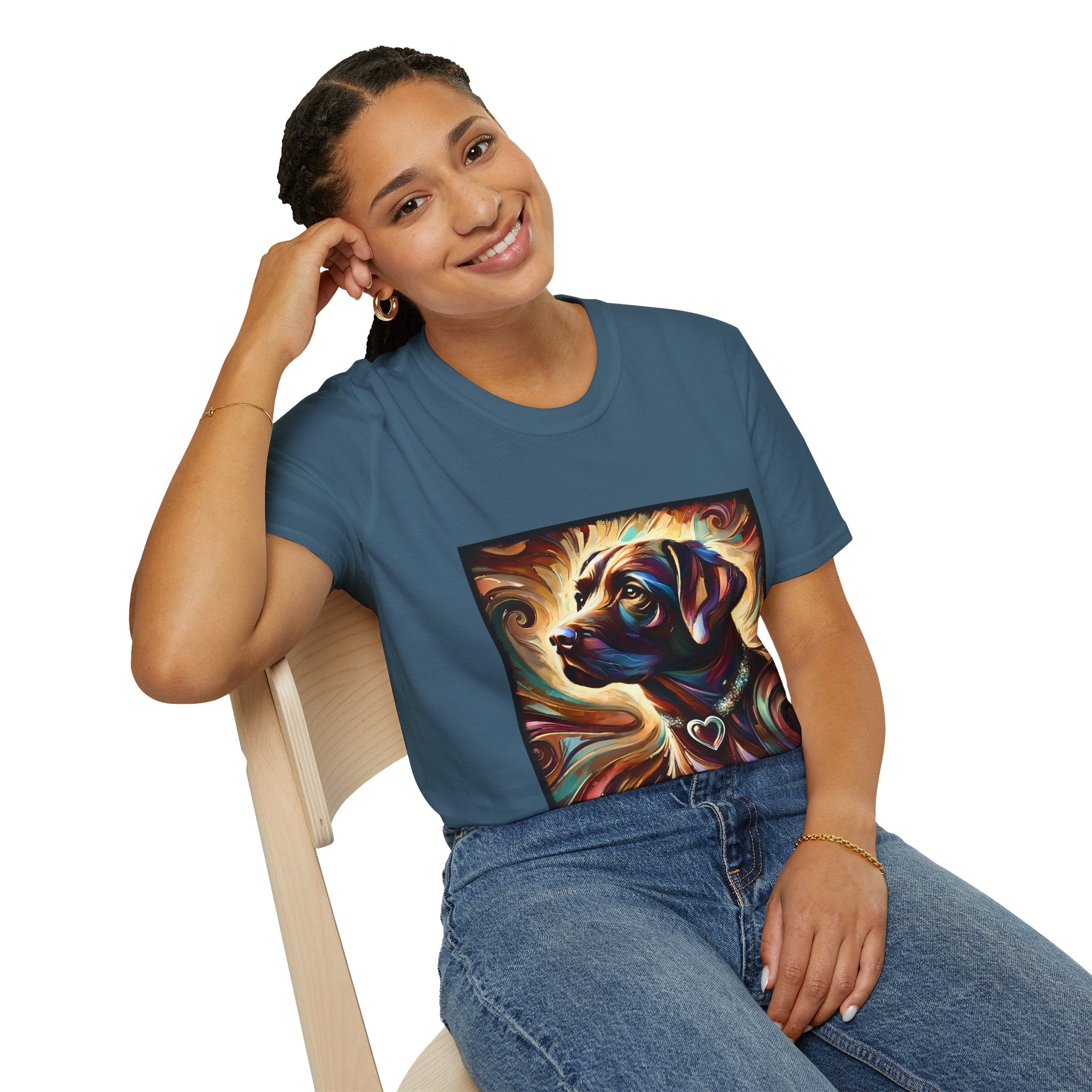 Labrador Retriever Warm Heart Swirl | Unisex Dog T-Shirt