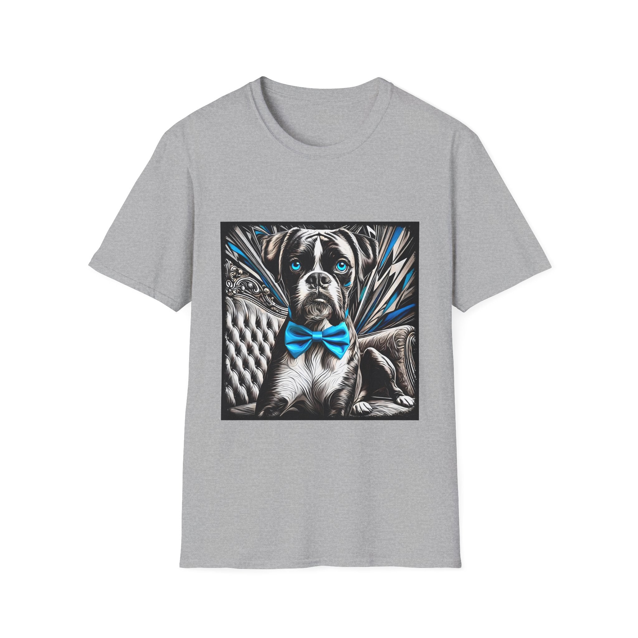 Boxer B&W Bold Blue Eyes | Unisex Dog T-Shirt