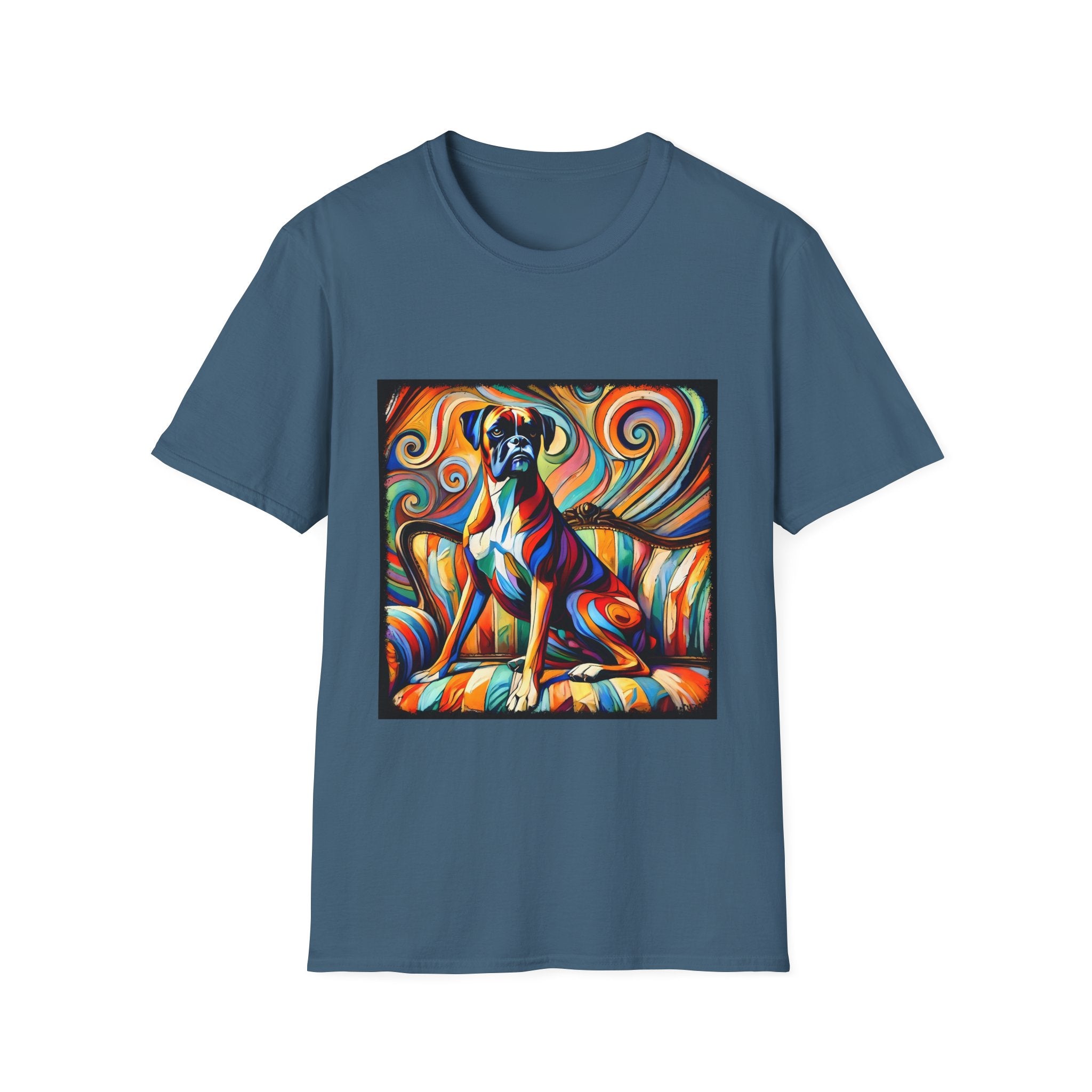 Boxer Mutilcolor Swirl | Unisex Dog T-Shirt