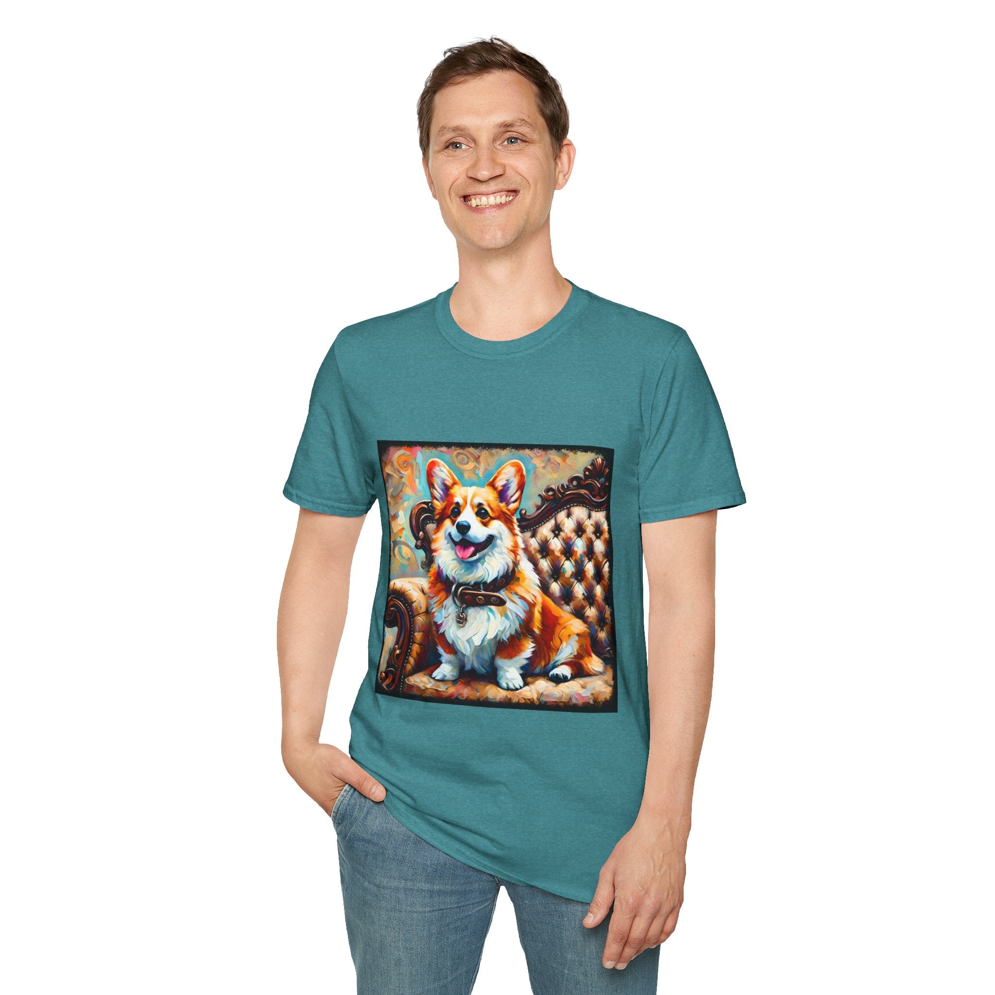 Pembroke Welsh Corgi Warm Swirl | Unisex Dog T-Shirt