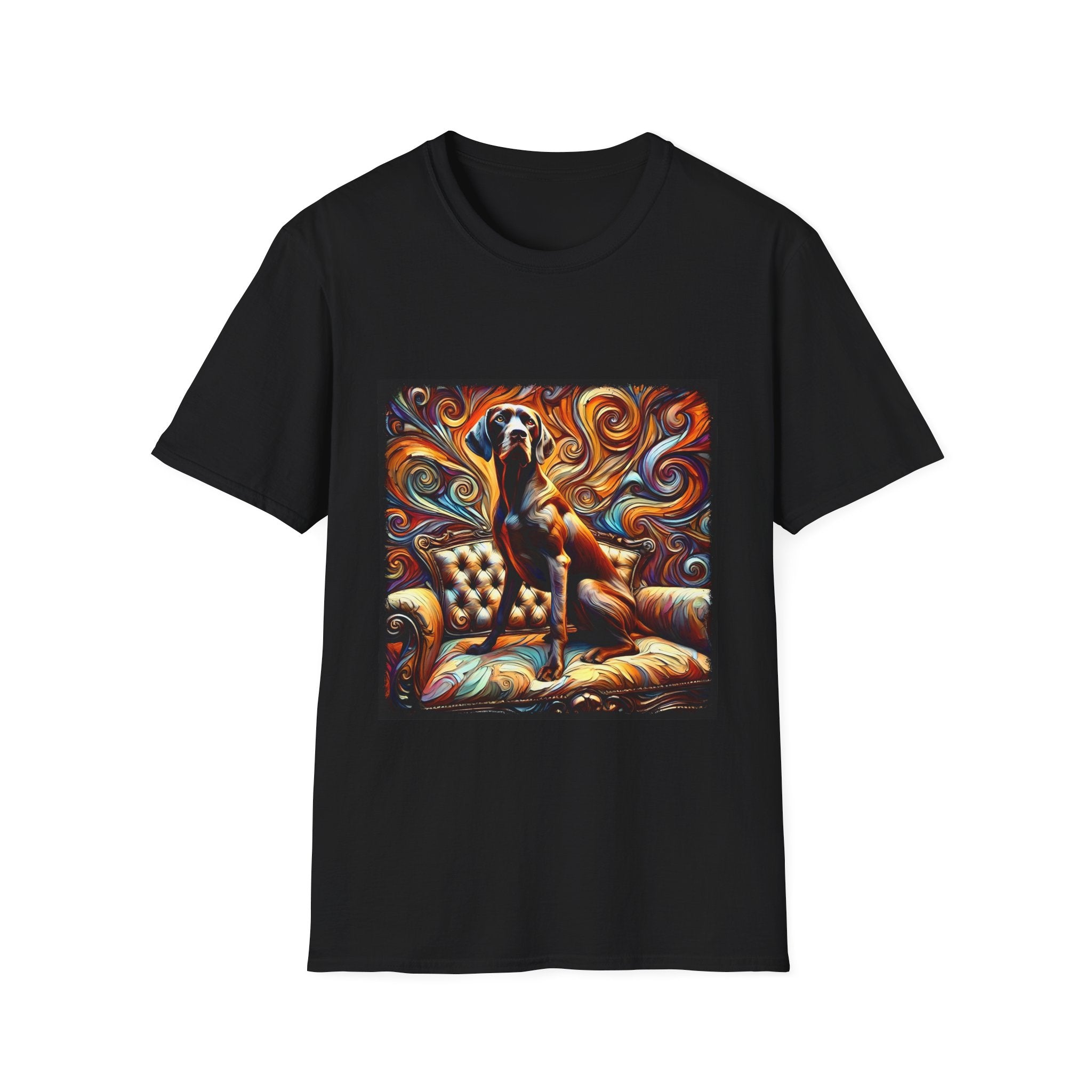 German Shorthaired Pointer Fire Swirl | Unisex Dog T-Shirt